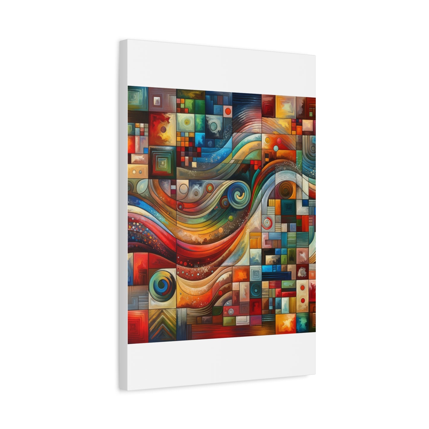 Abstract Geometric Wave - Matte Canvas, Stretched, 1.25"