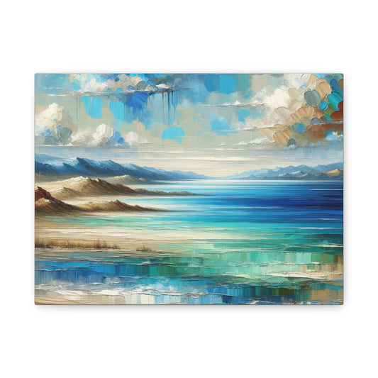 Matte Canvas, Stretched, 1.25" - Abstract Seaside Enchantment