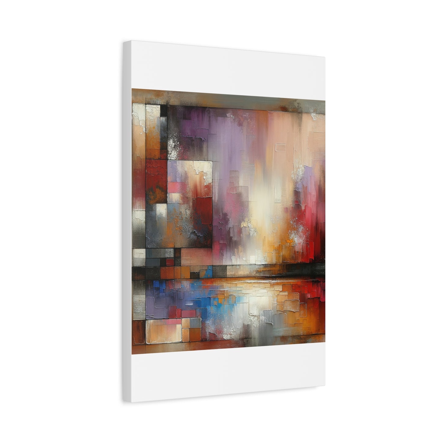 Abstract Colorful Geometric Matte Canvas, Stretched, 1.25"