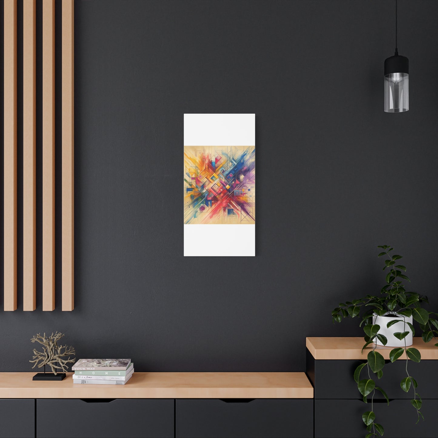 Abstract Geometric Fusion - Matte Canvas, Stretched, 1.25"