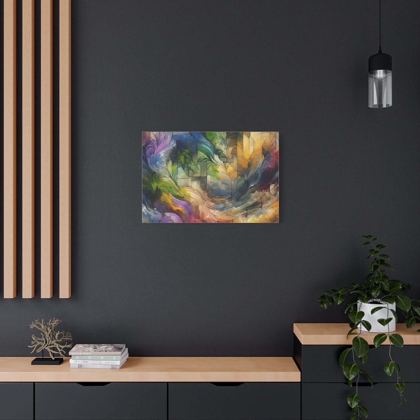 Colorful Abstract Swirls - Matte Canvas, Stretched, 1.25"