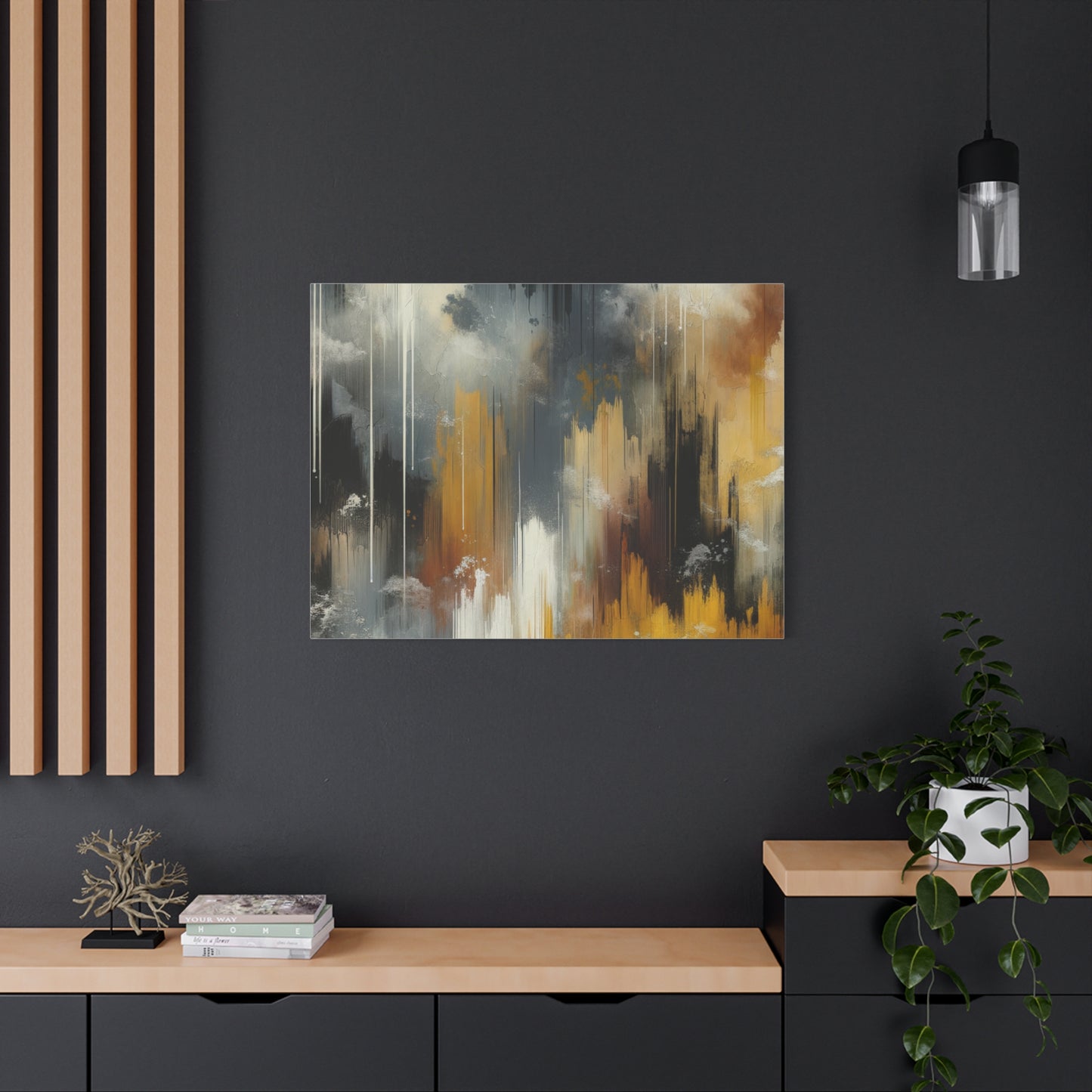 Abstract Drizzle - Matte Canvas, Stretched, 1.25"