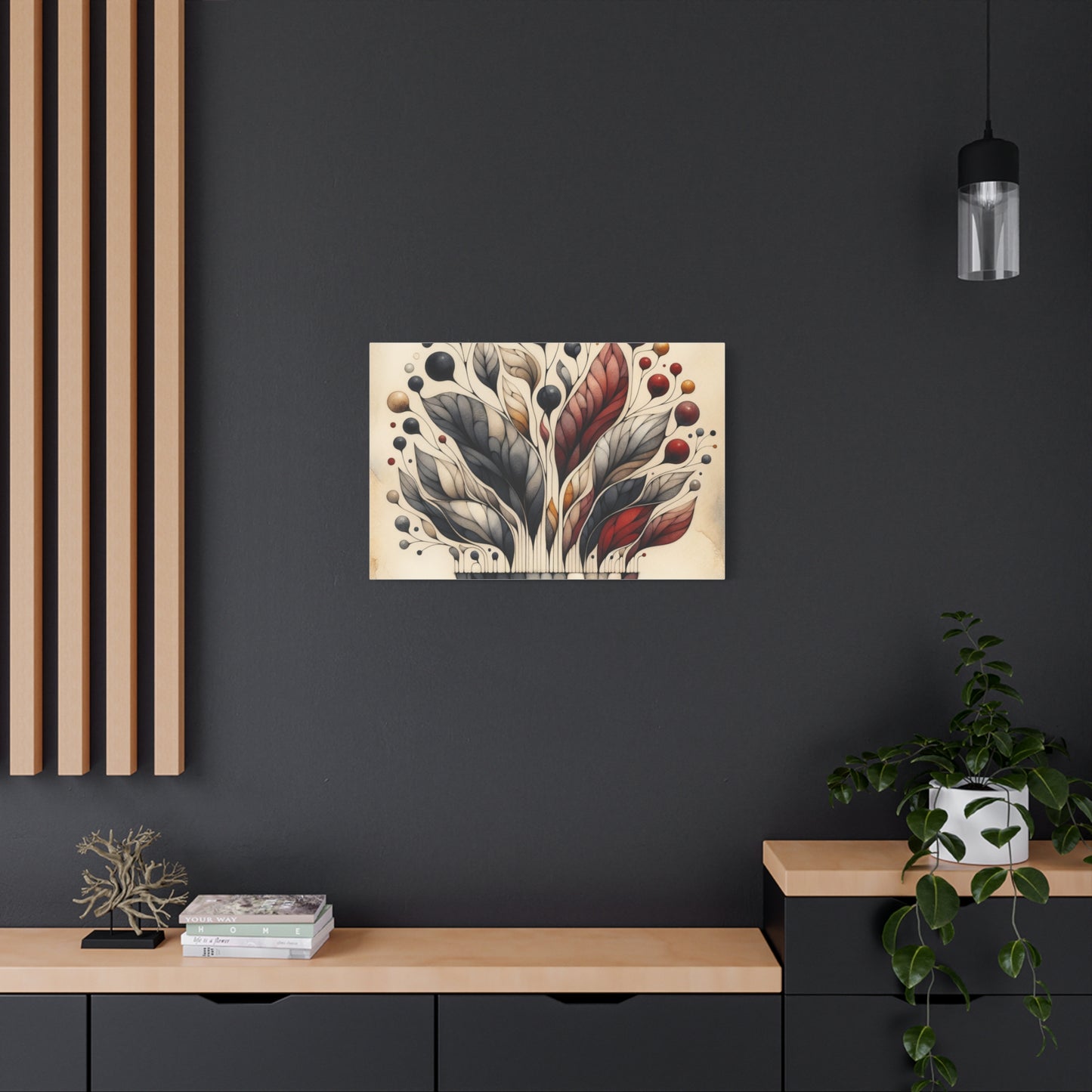 Abstract Floral Art - Matte Canvas, Stretched, 1.25"