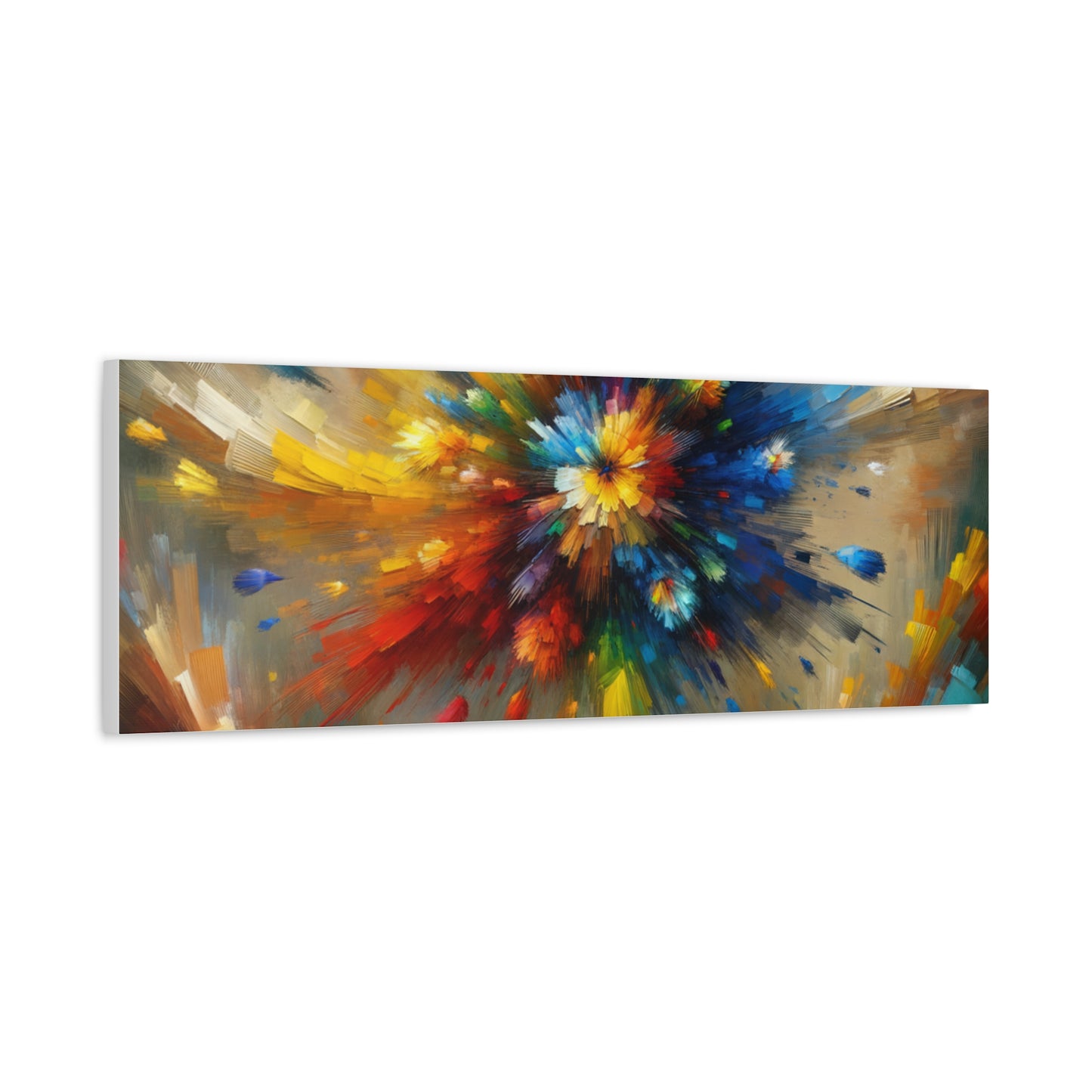 Abstract Burst of Colors - Matte Canvas, Stretched, 1.25"