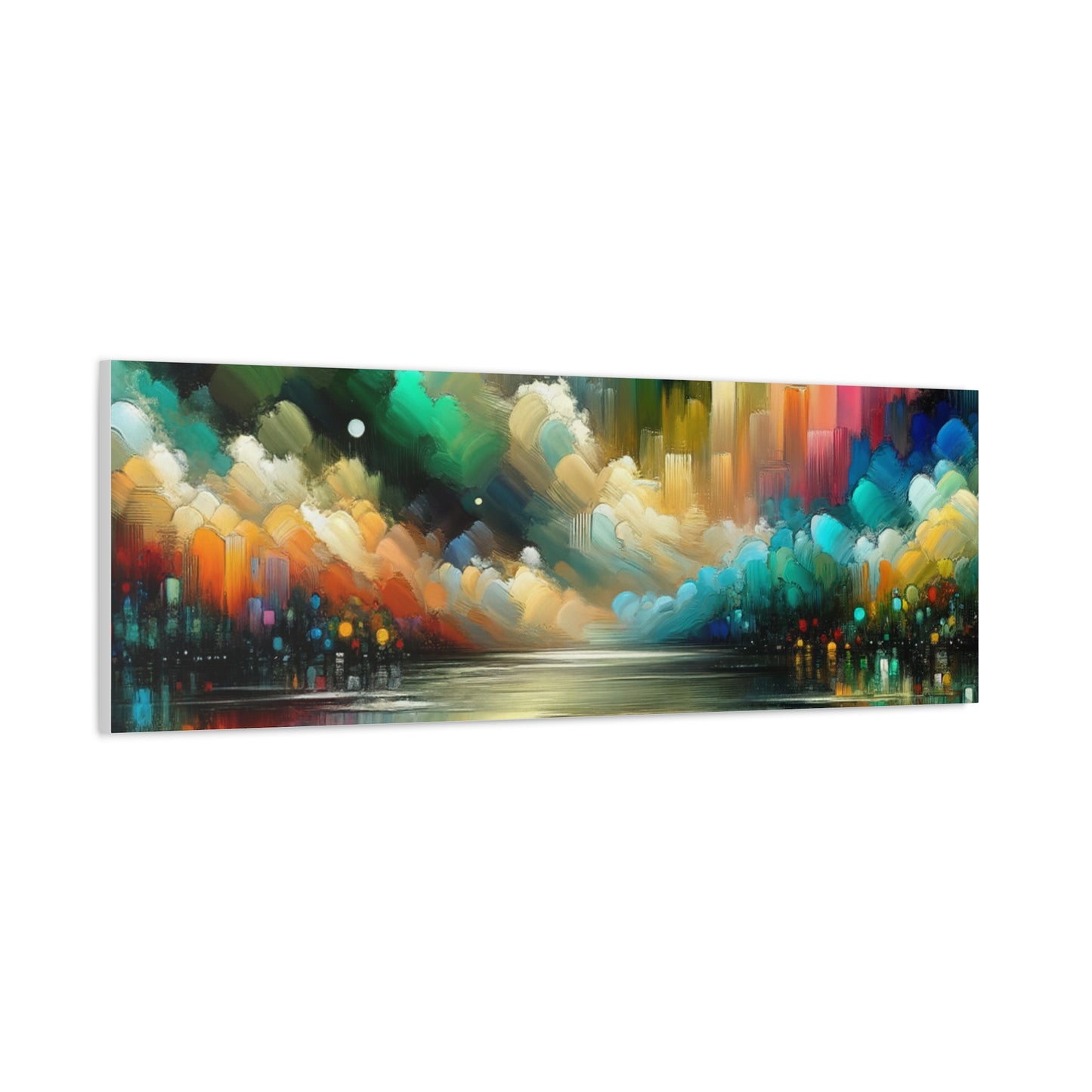 Colorful Abstract Skyline - Matte Canvas, Stretched, 1.25"