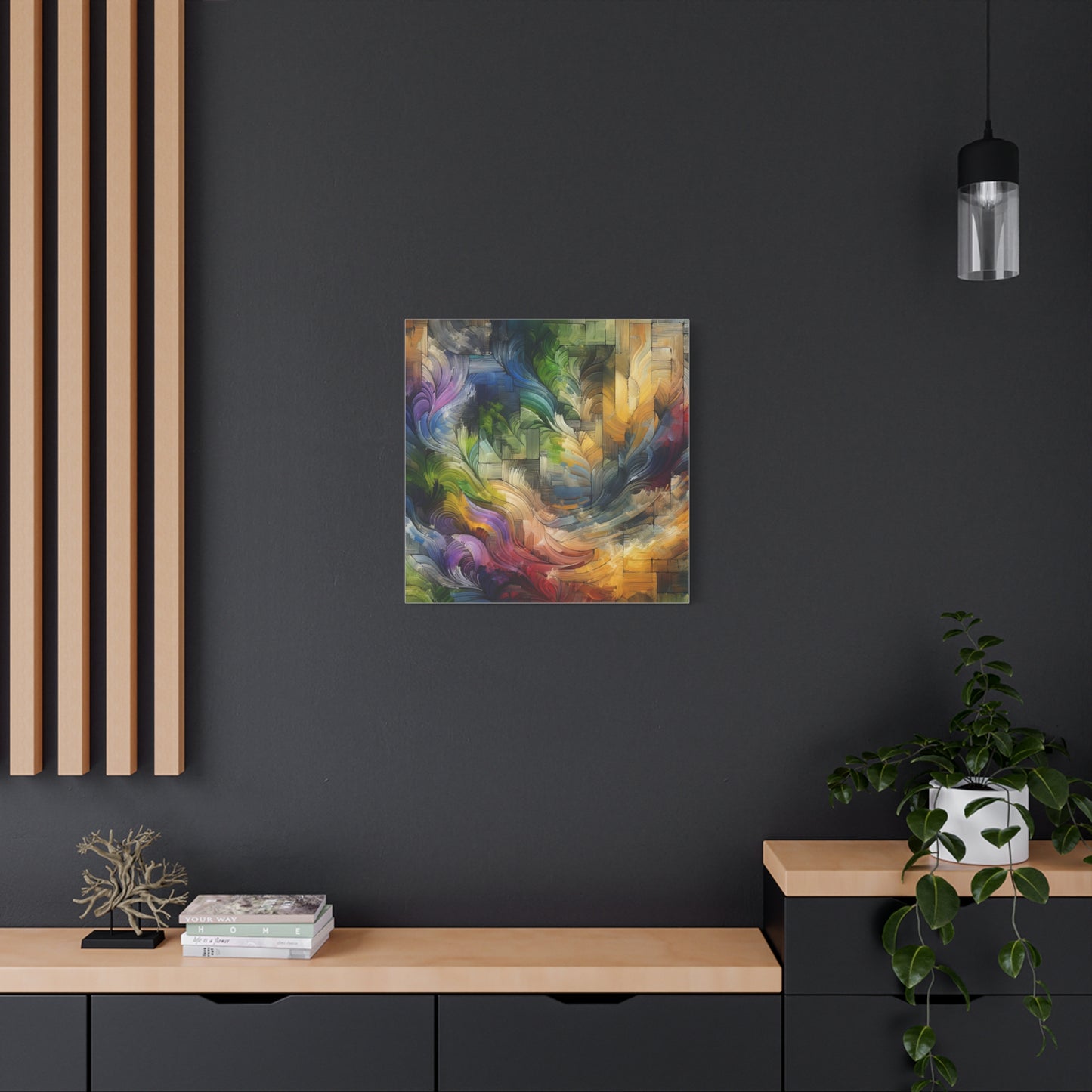 Colorful Abstract Swirls - Matte Canvas, Stretched, 1.25"