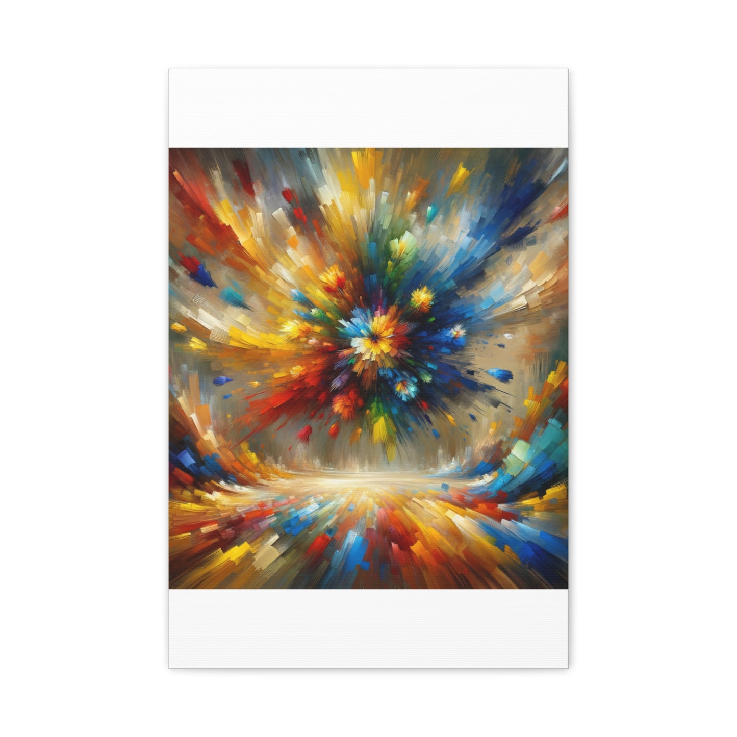 Abstract Burst of Colors - Matte Canvas, Stretched, 1.25"