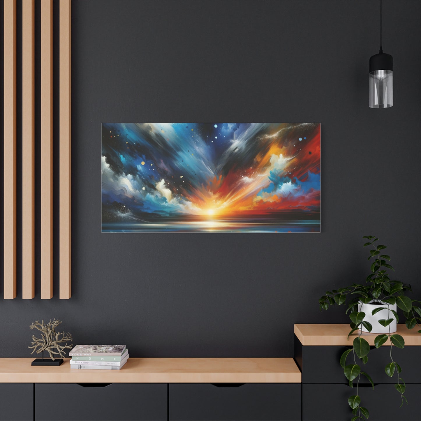 Vibrant Cosmic Sunrise - Matte Canvas, Stretched, 1.25"