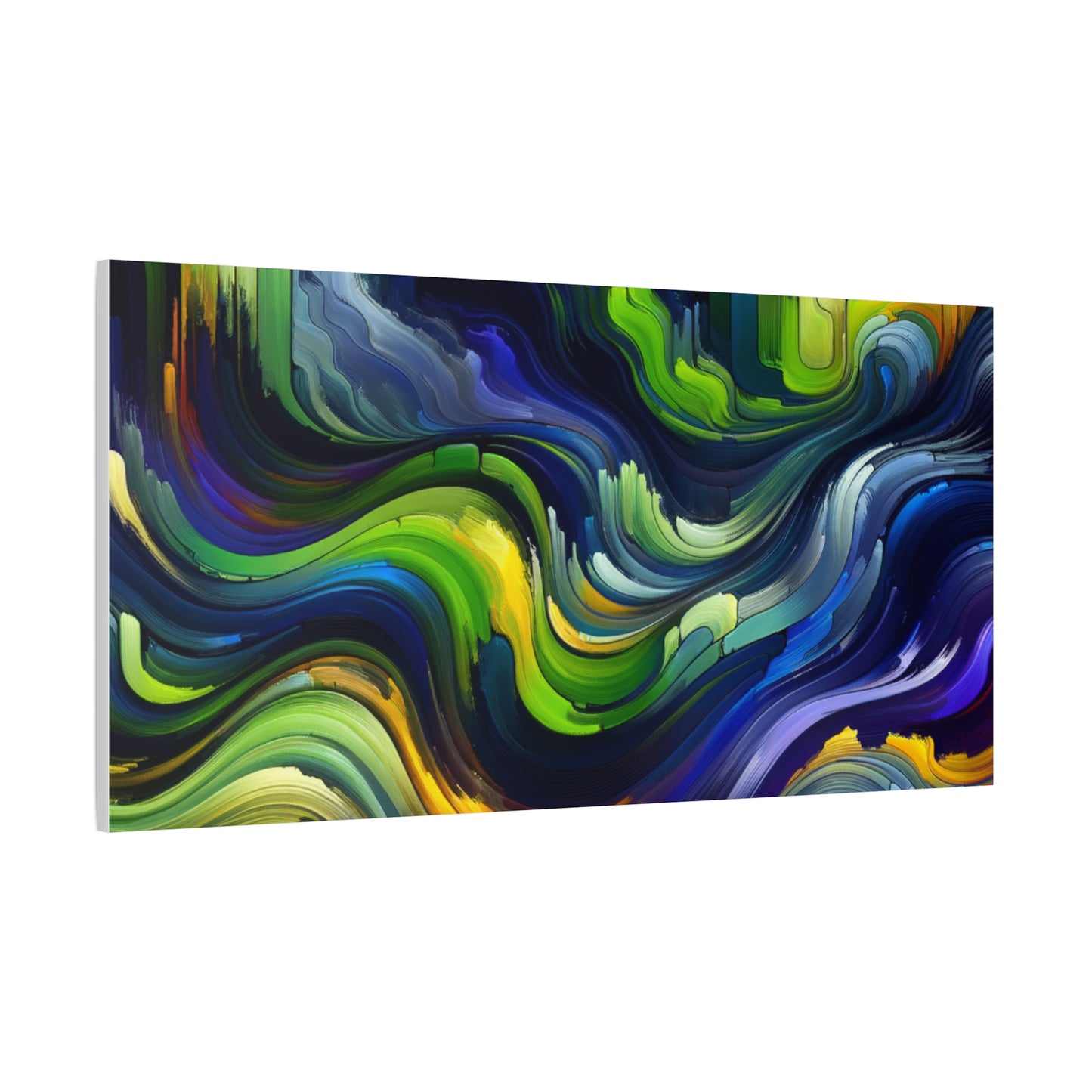 Vibrant Abstract Waves - Matte Canvas, Stretched, 1.25"