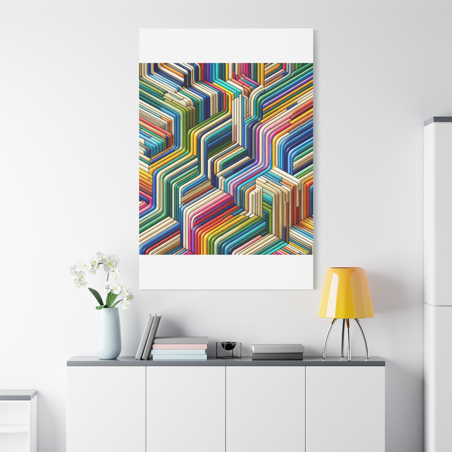 Colorful Geometric Pattern - Matte Canvas, Stretched, 1.25"