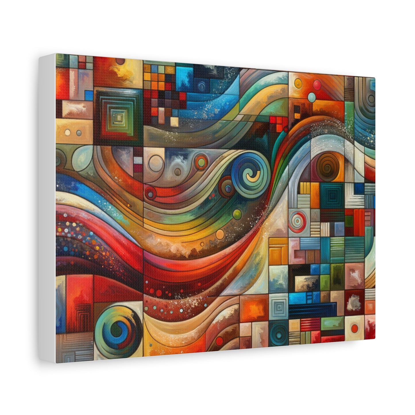 Abstract Geometric Wave - Matte Canvas, Stretched, 1.25"