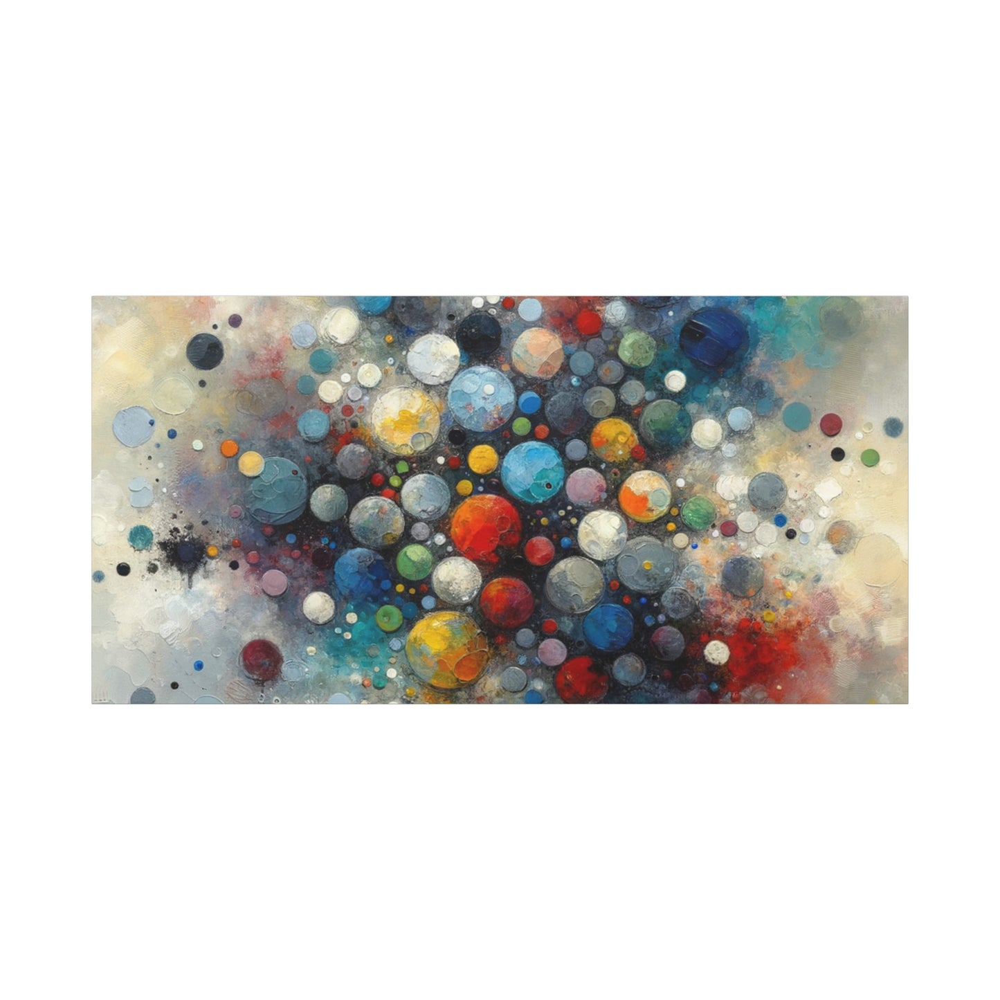 Vibrant Abstract Circles - Matte Canvas, Stretched, 1.25"