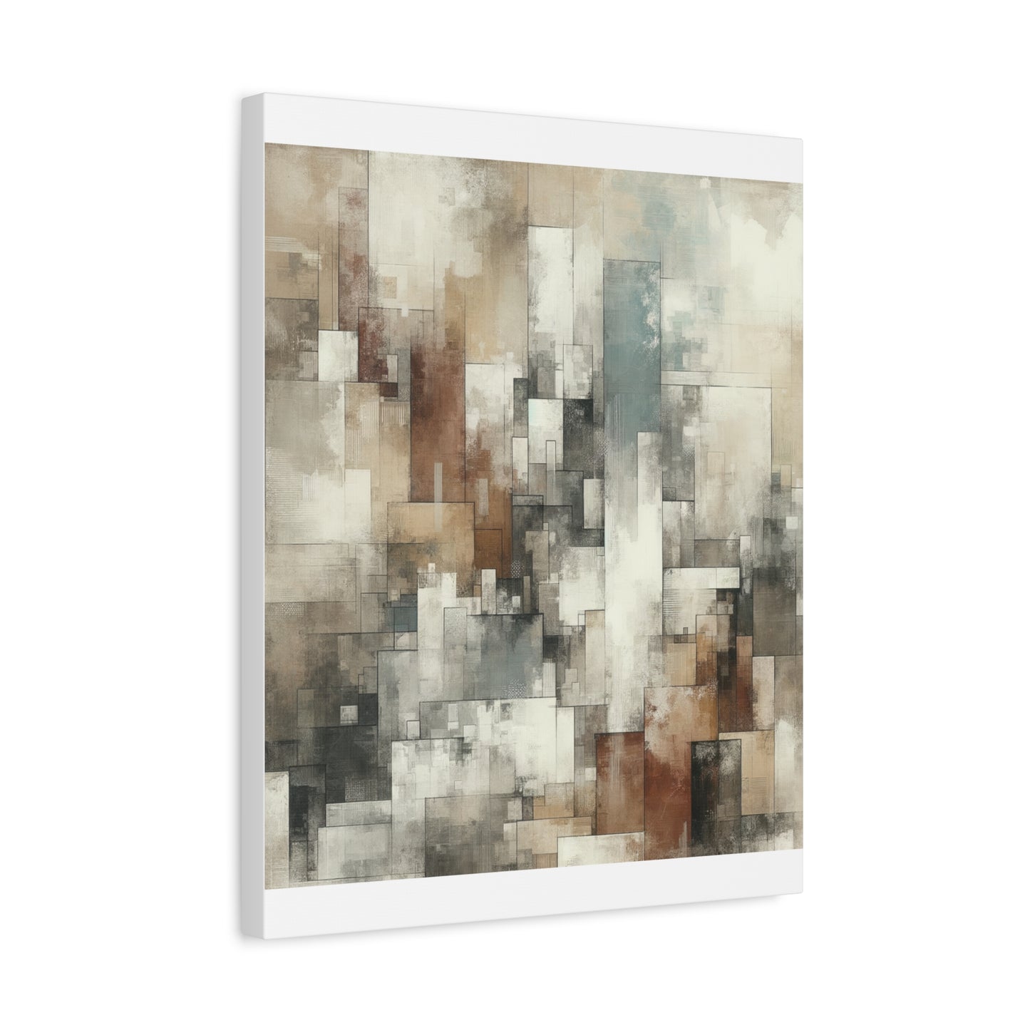 Geometric Abstraction Matte Canvas, Stretched, 1.25"