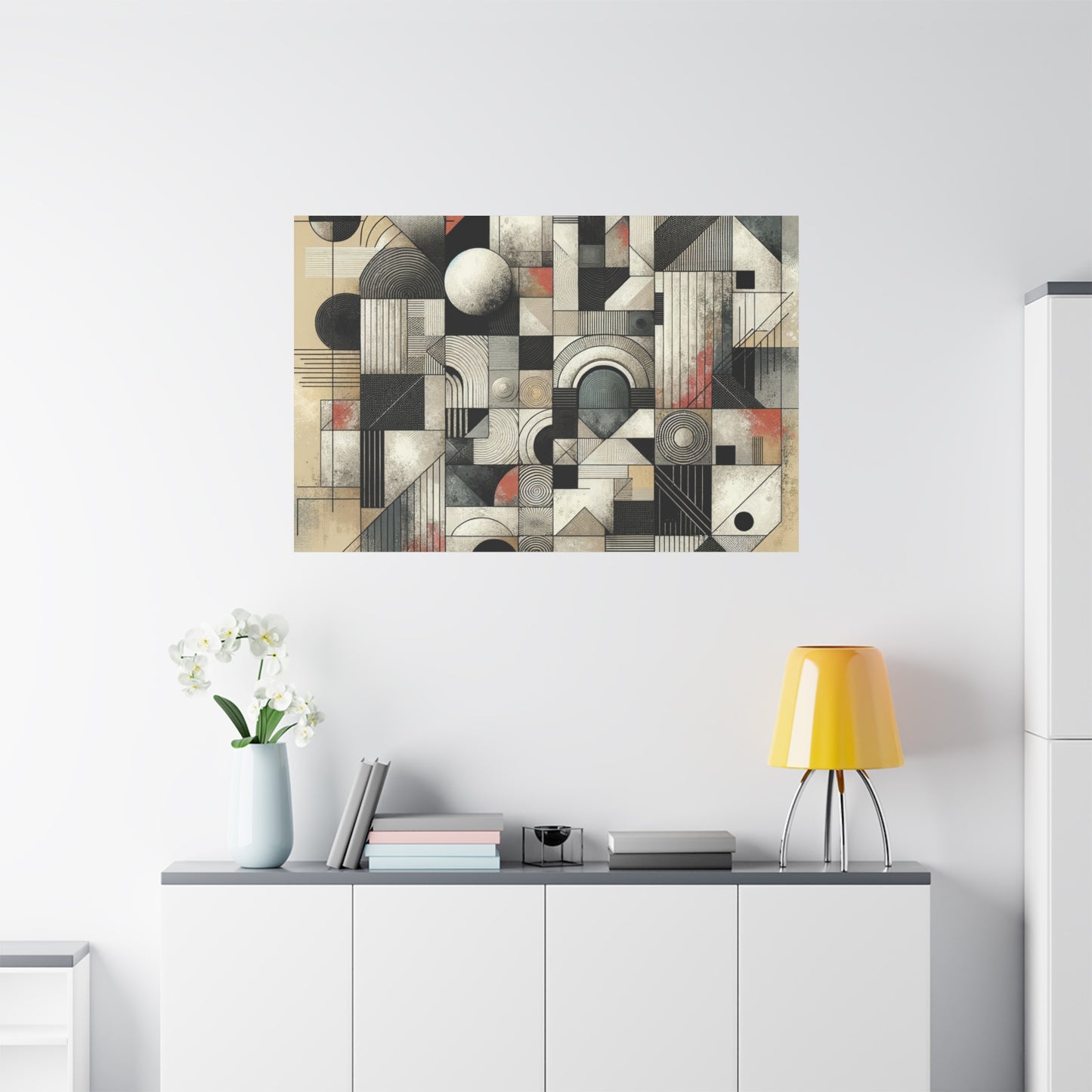 Abstract Geometry Matte Canvas, Stretched, 1.25"