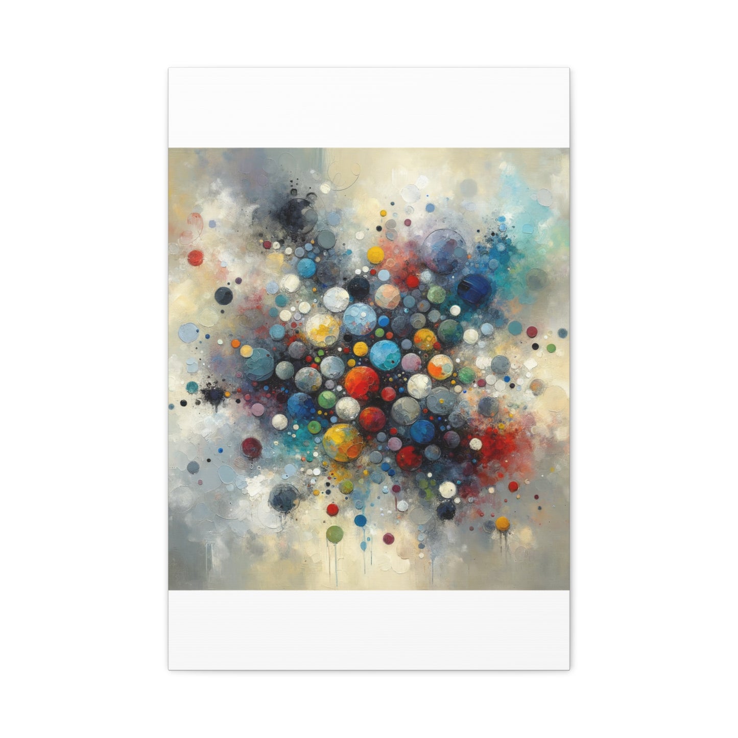 Vibrant Abstract Circles - Matte Canvas, Stretched, 1.25"