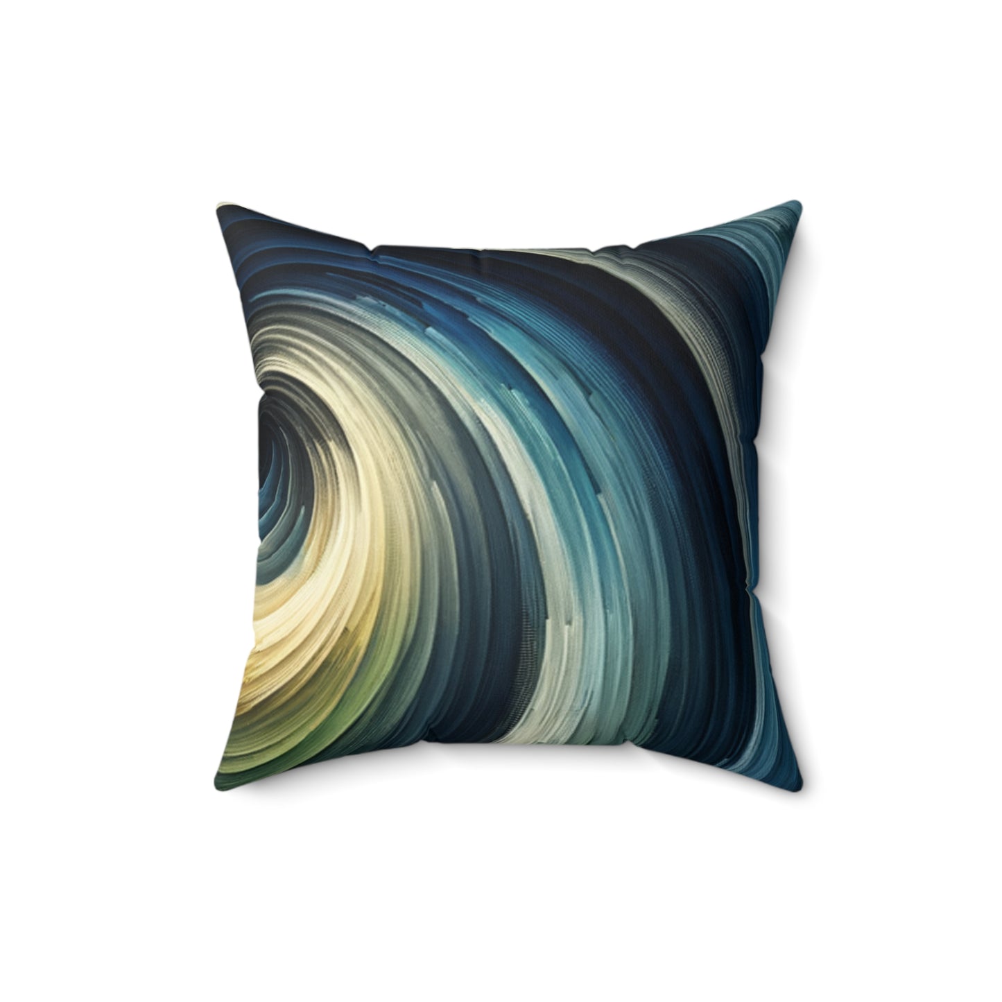 Vibrant Swirl Art - Spun Polyester Square Pillow