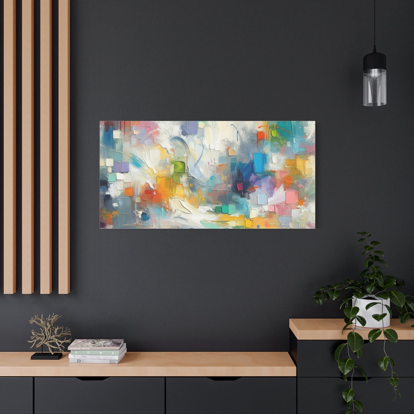 Abstract Color Burst - Matte Canvas, Stretched, 1.25"