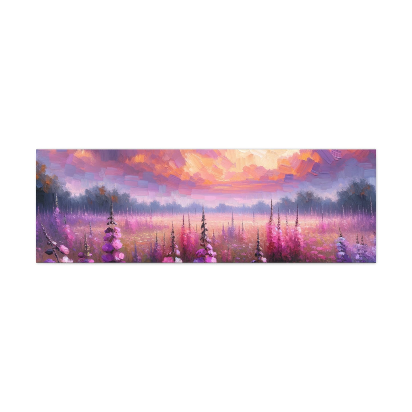 Floral Sunset Matte Canvas, Stretched, 1.25"