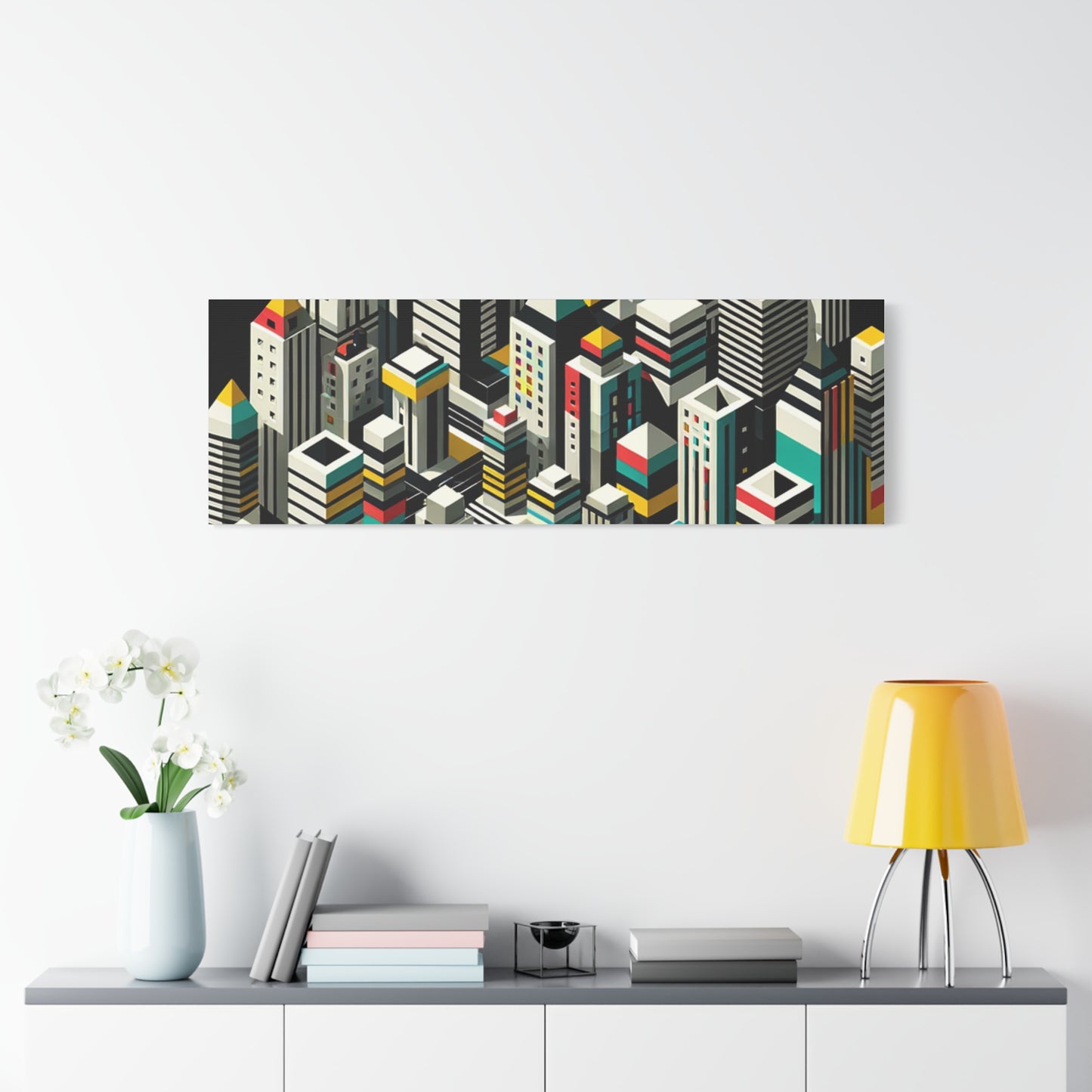 Cityscape Abstraction - Matte Canvas, Stretched, 1.25"