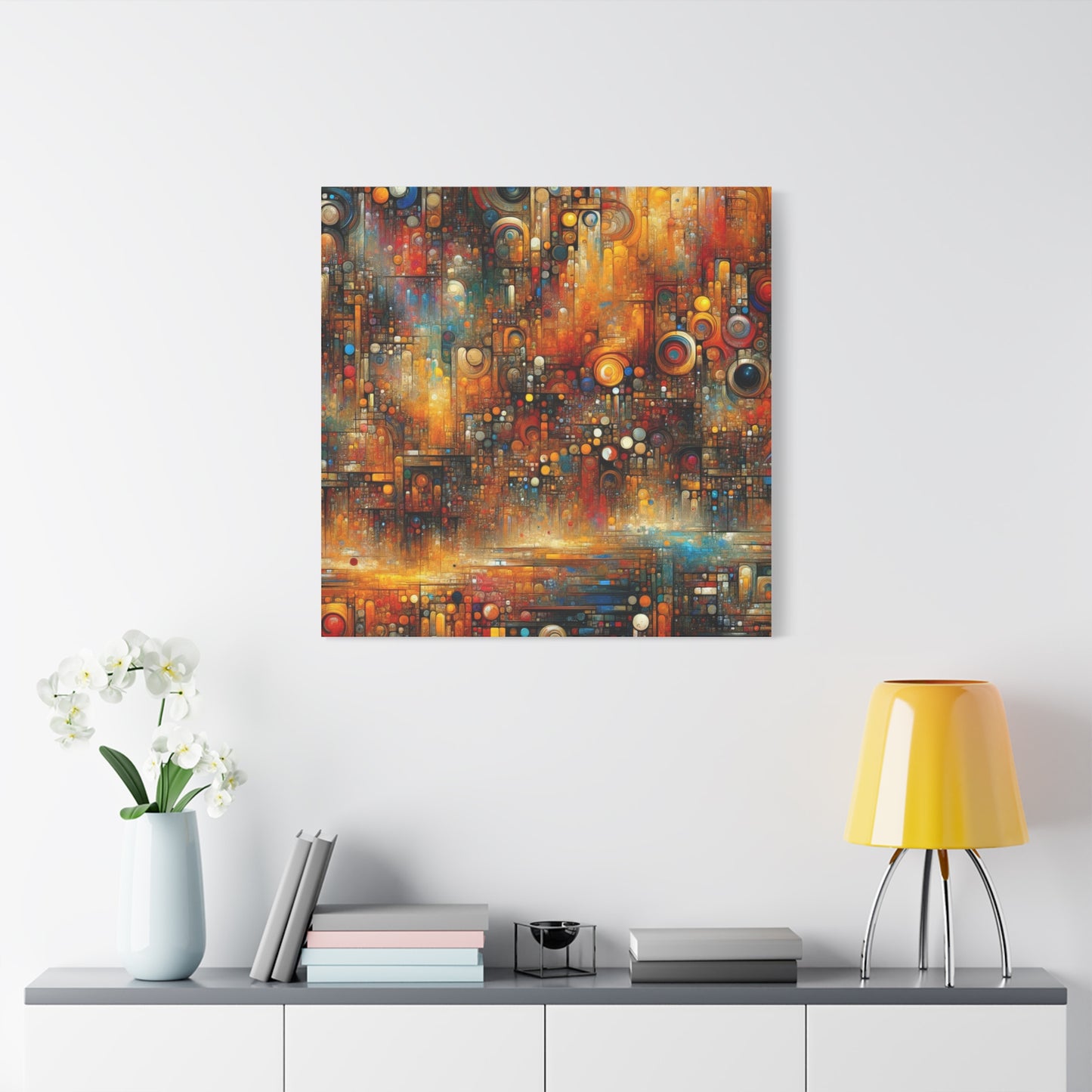 Abstract Geometric Harmony - Matte Canvas, Stretched, 1.25"