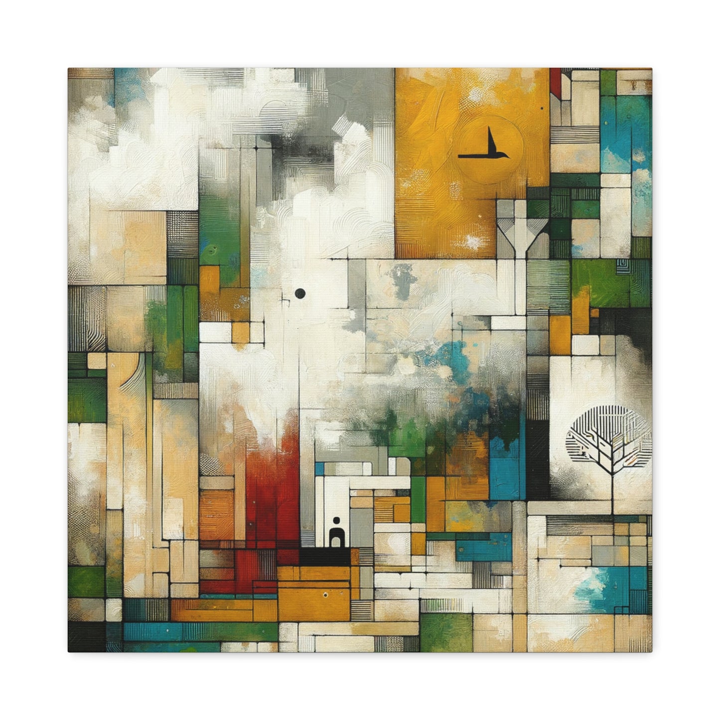 Abstract Geometric Art - Matte Canvas, Stretched, 1.25"