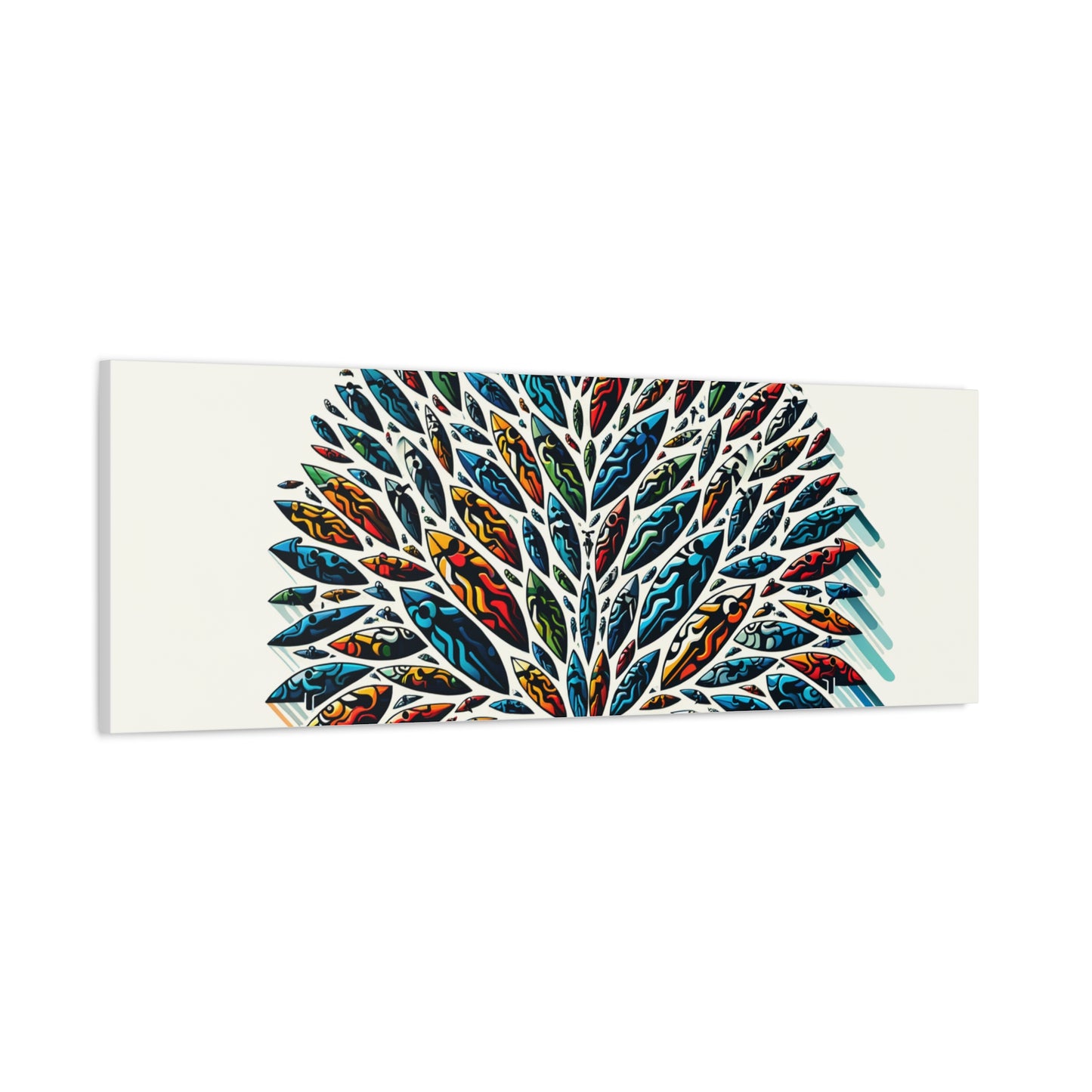 Colorful Leaf Tree - Matte Canvas, Stretched, 1.25"