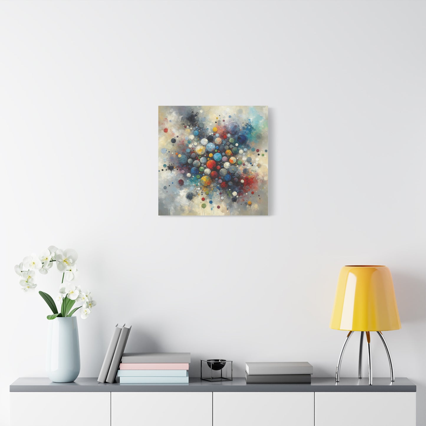 Vibrant Abstract Circles - Matte Canvas, Stretched, 1.25"