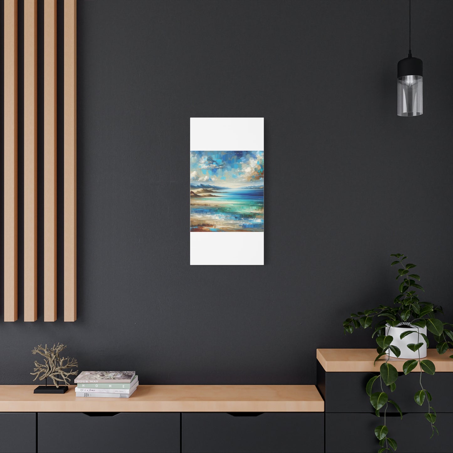 Matte Canvas, Stretched, 1.25" - Abstract Seaside Enchantment