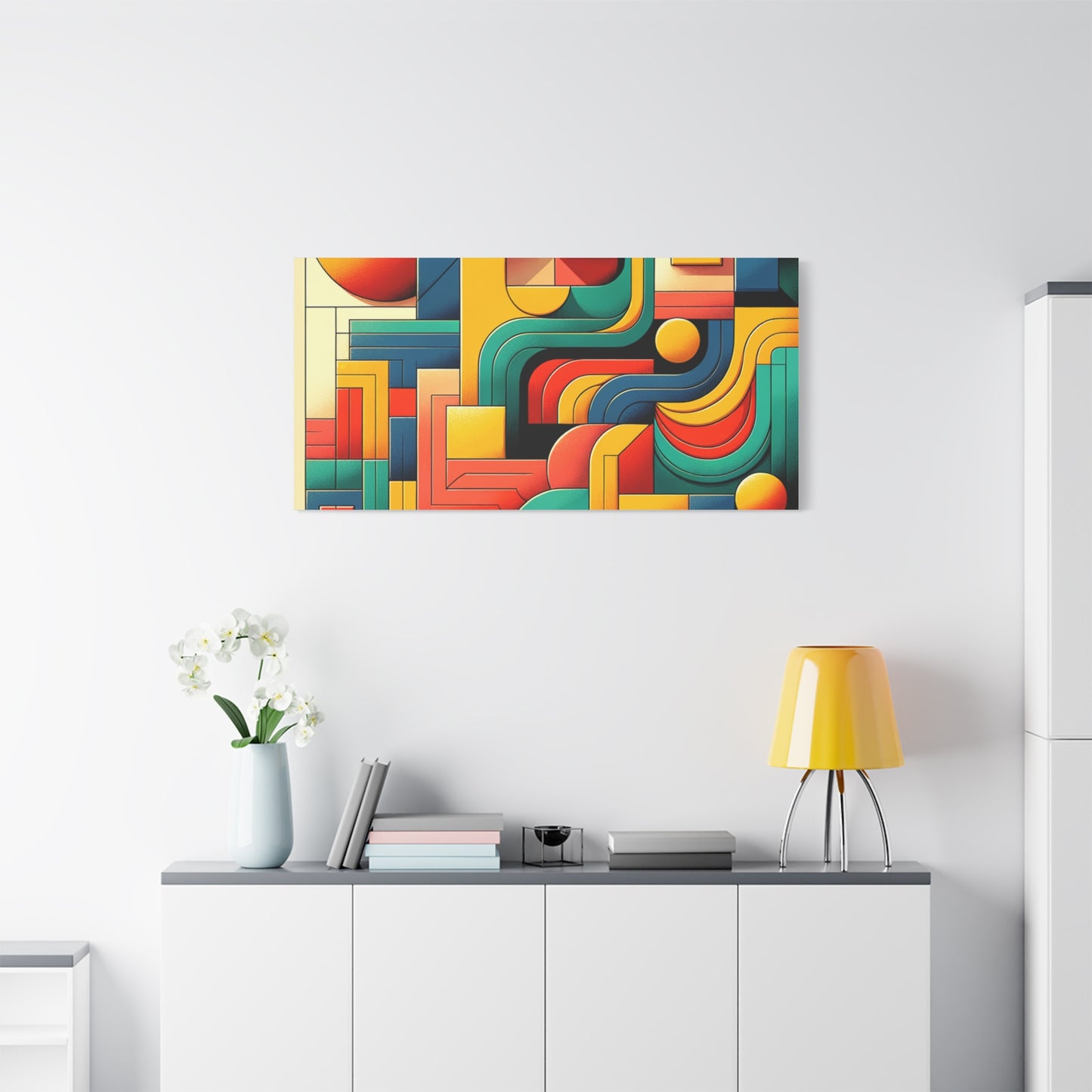 Abstract Geometric Design - Matte Canvas, Stretched, 1.25"