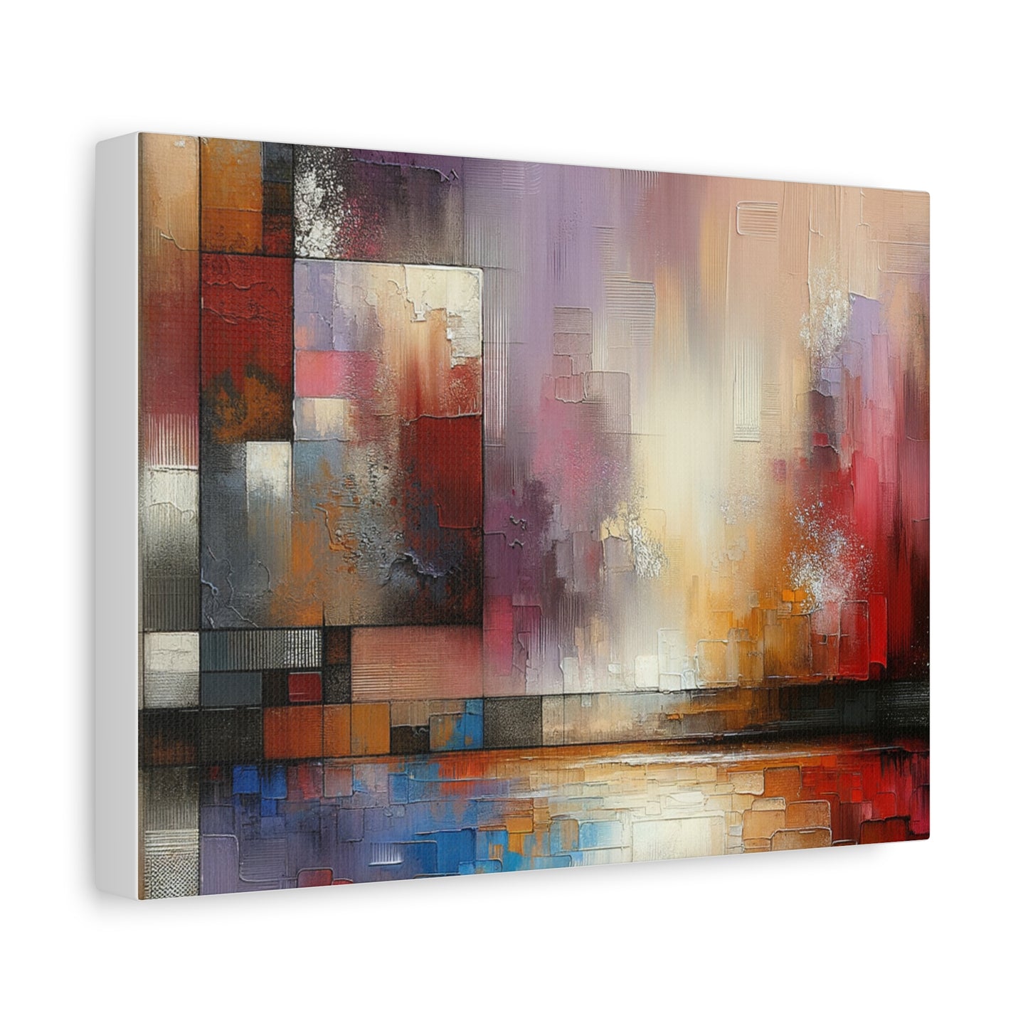 Abstract Colorful Geometric Matte Canvas, Stretched, 1.25"