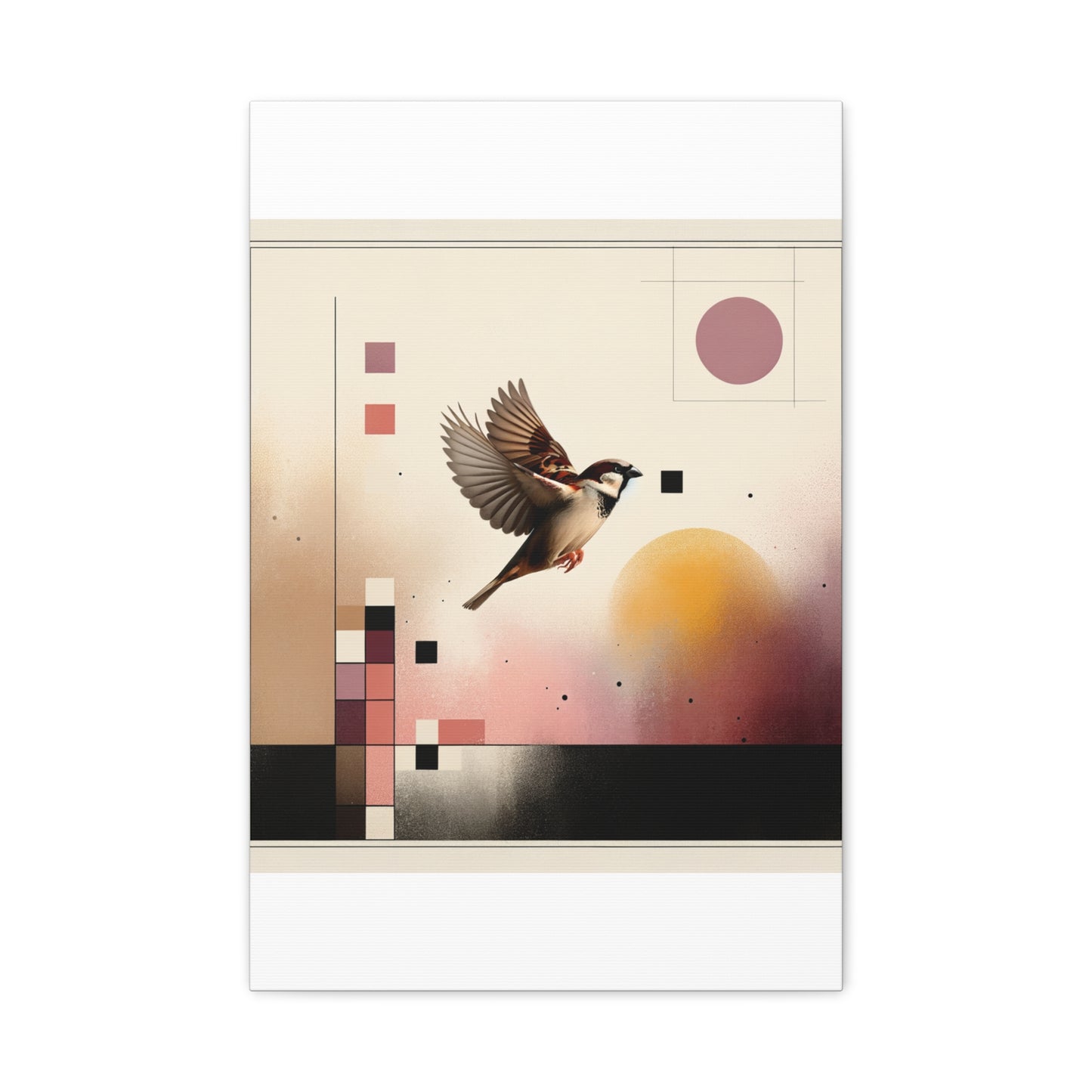 Sparrow Flight - Matte Canvas, Stretched, 1.25"