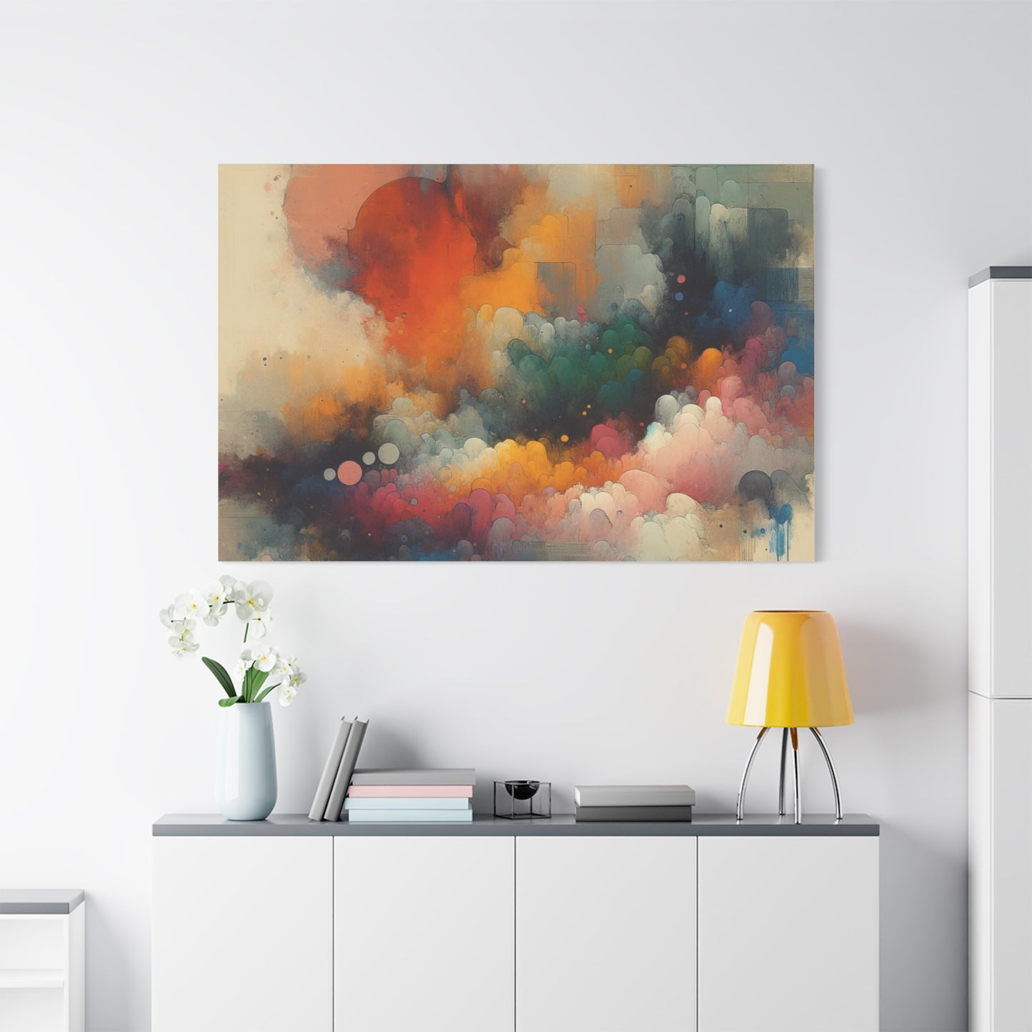 Colorful Abstract Clouds - Matte Canvas, Stretched, 1.25"