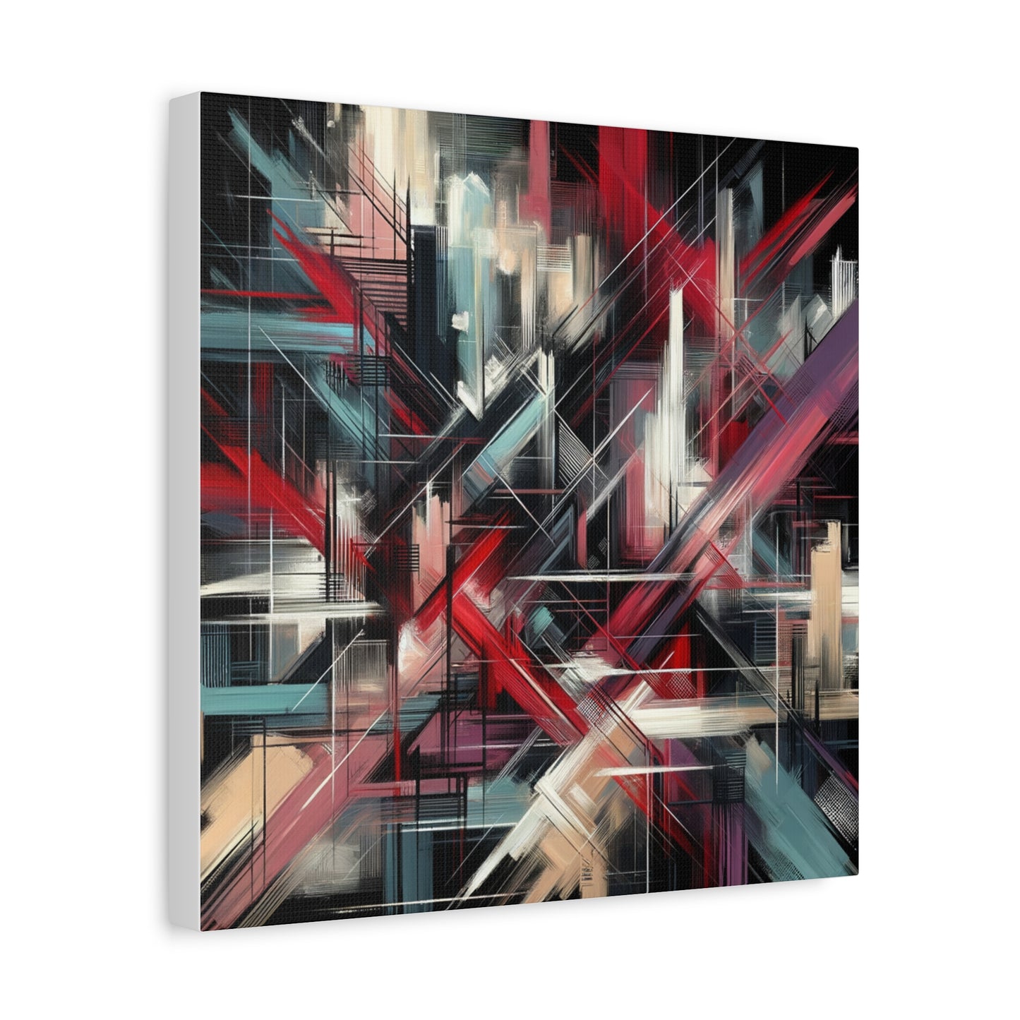 Abstract Geometric Matte Canvas, Stretched, 1.25"