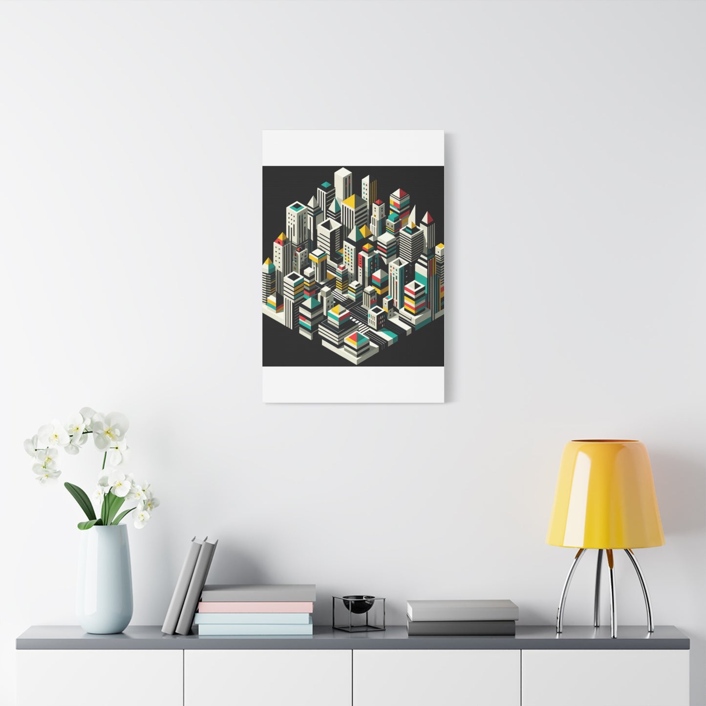 Cityscape Abstraction - Matte Canvas, Stretched, 1.25"