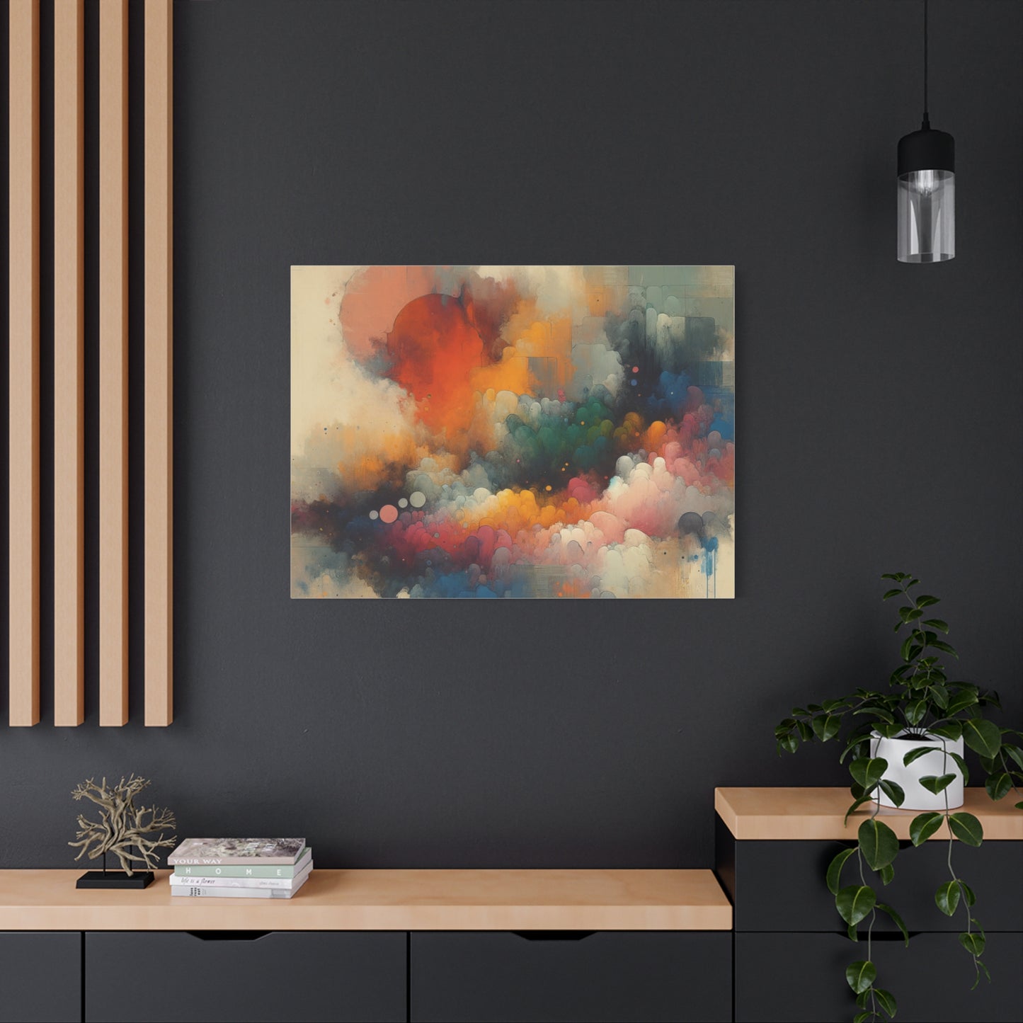 Colorful Abstract Clouds - Matte Canvas, Stretched, 1.25"