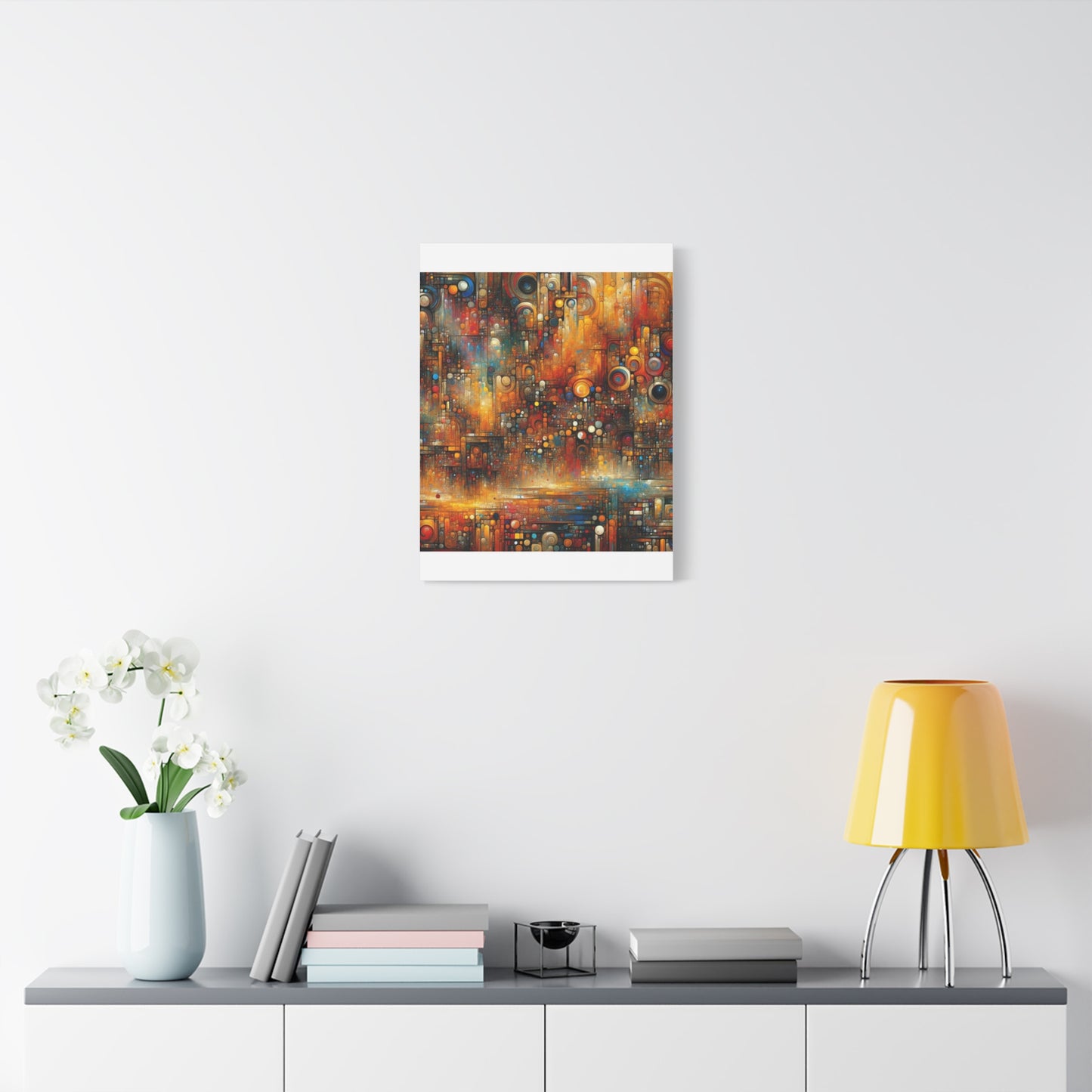 Abstract Geometric Harmony - Matte Canvas, Stretched, 1.25"