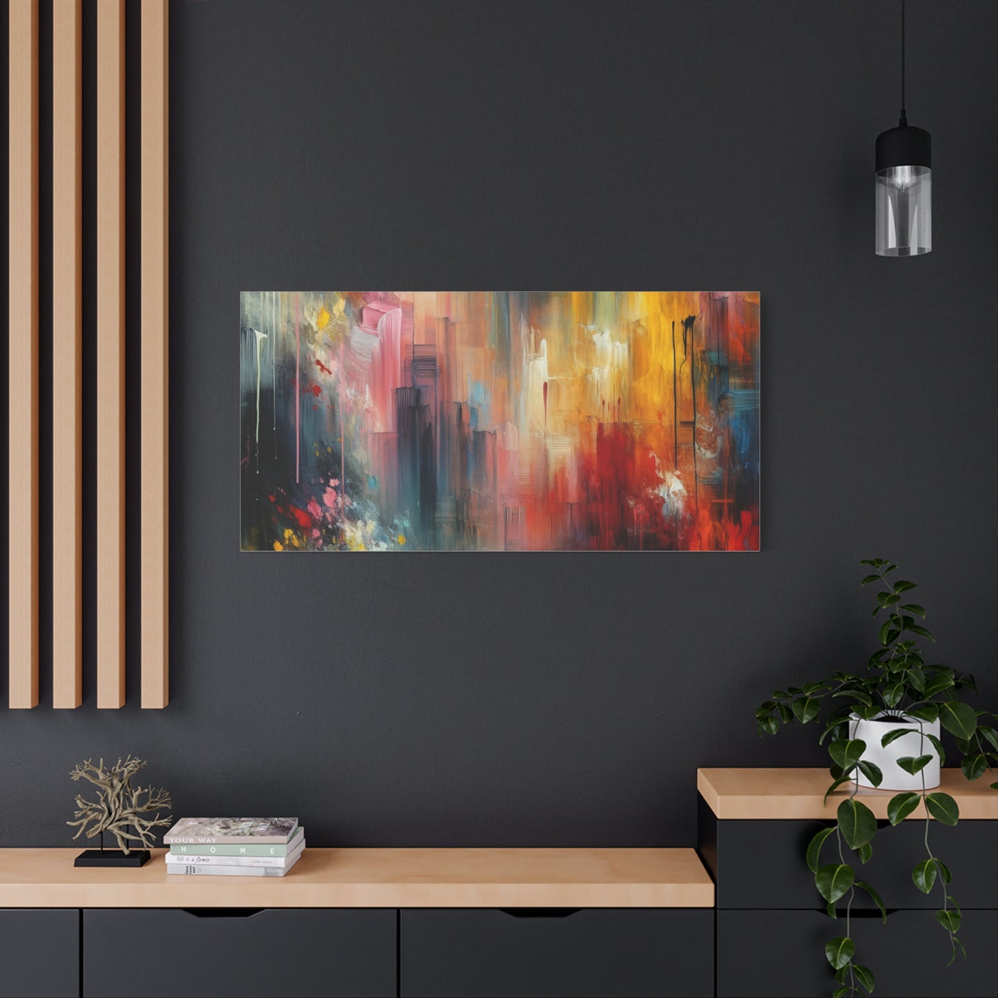 Abstract Brushstrokes - Matte Canvas, Stretched, 1.25"