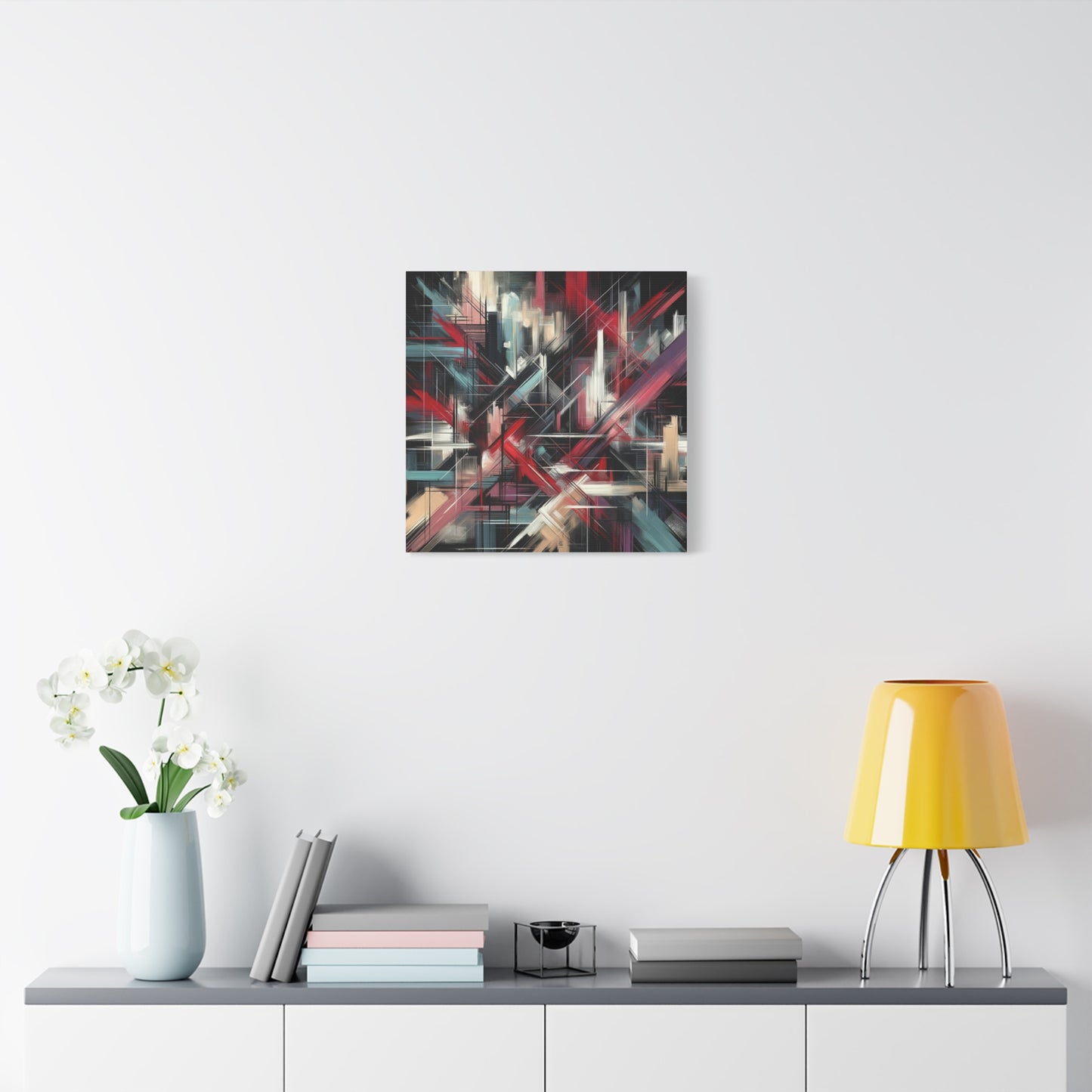 Abstract Geometric Matte Canvas, Stretched, 1.25"