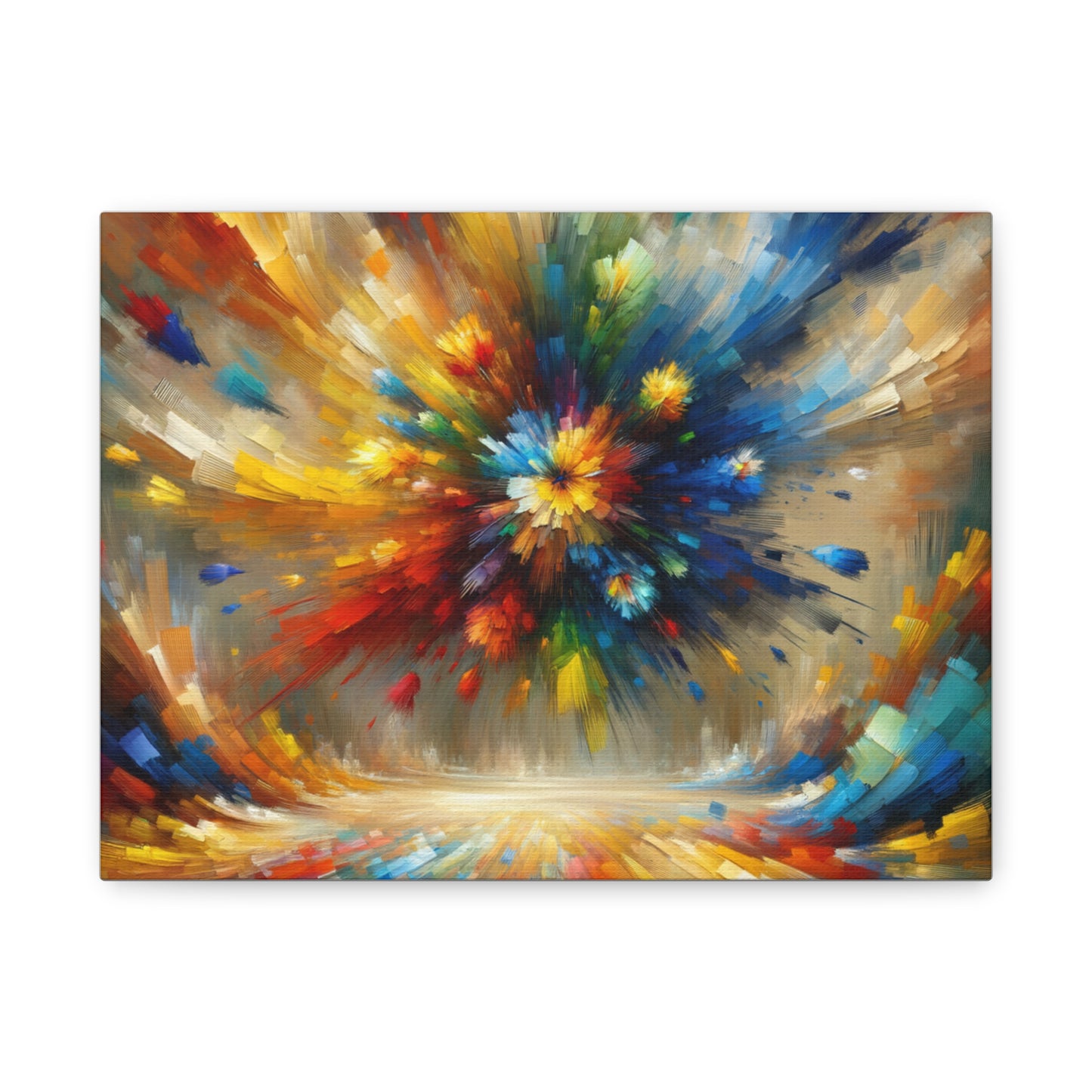 Abstract Burst of Colors - Matte Canvas, Stretched, 1.25"