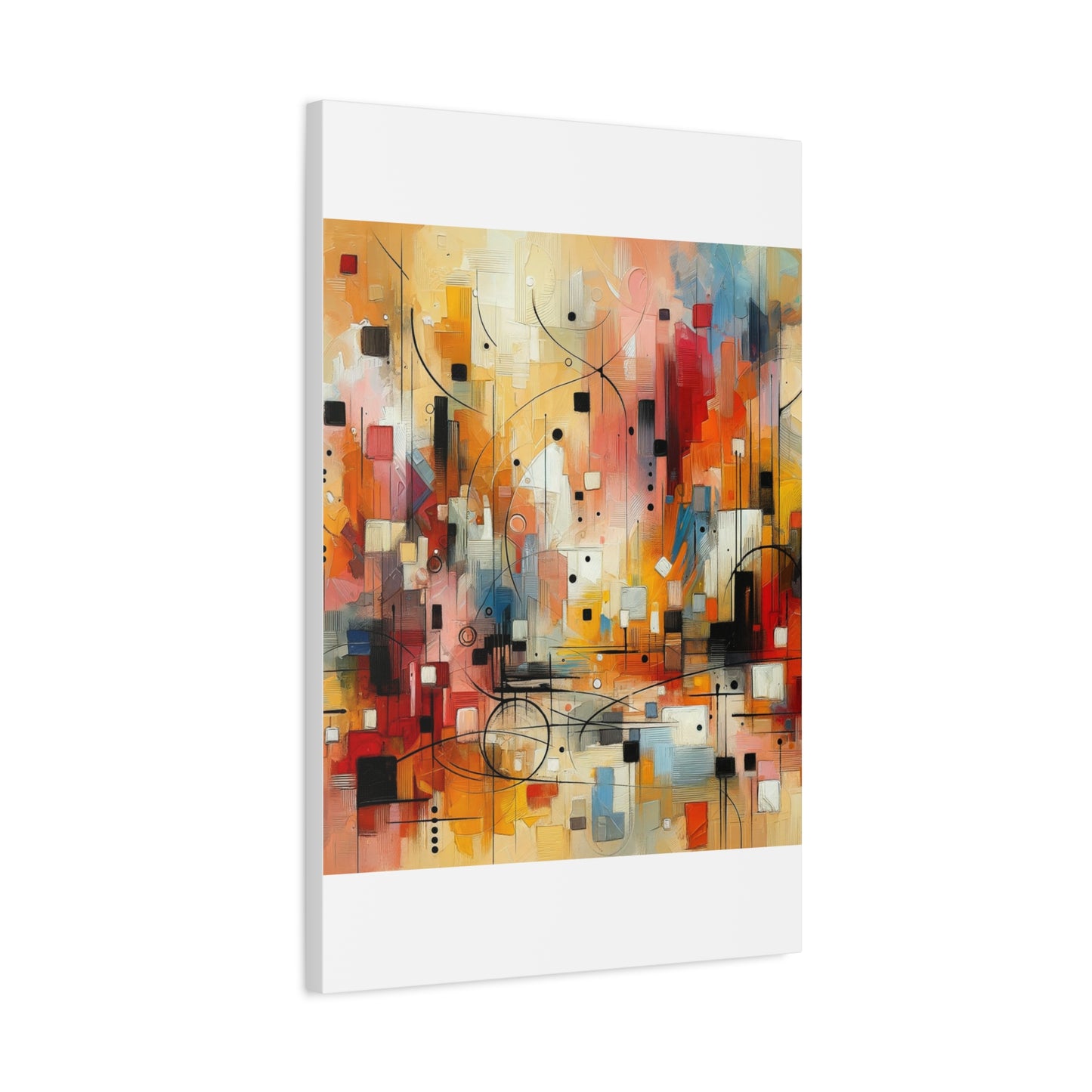 Abstract Geo Art - Matte Canvas, Stretched, 1.25"