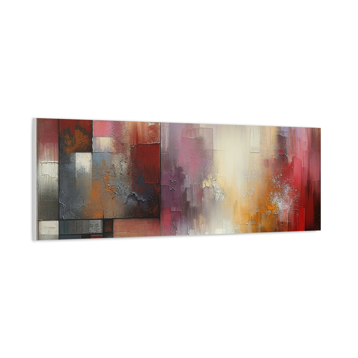 Abstract Colorful Geometric Matte Canvas, Stretched, 1.25"