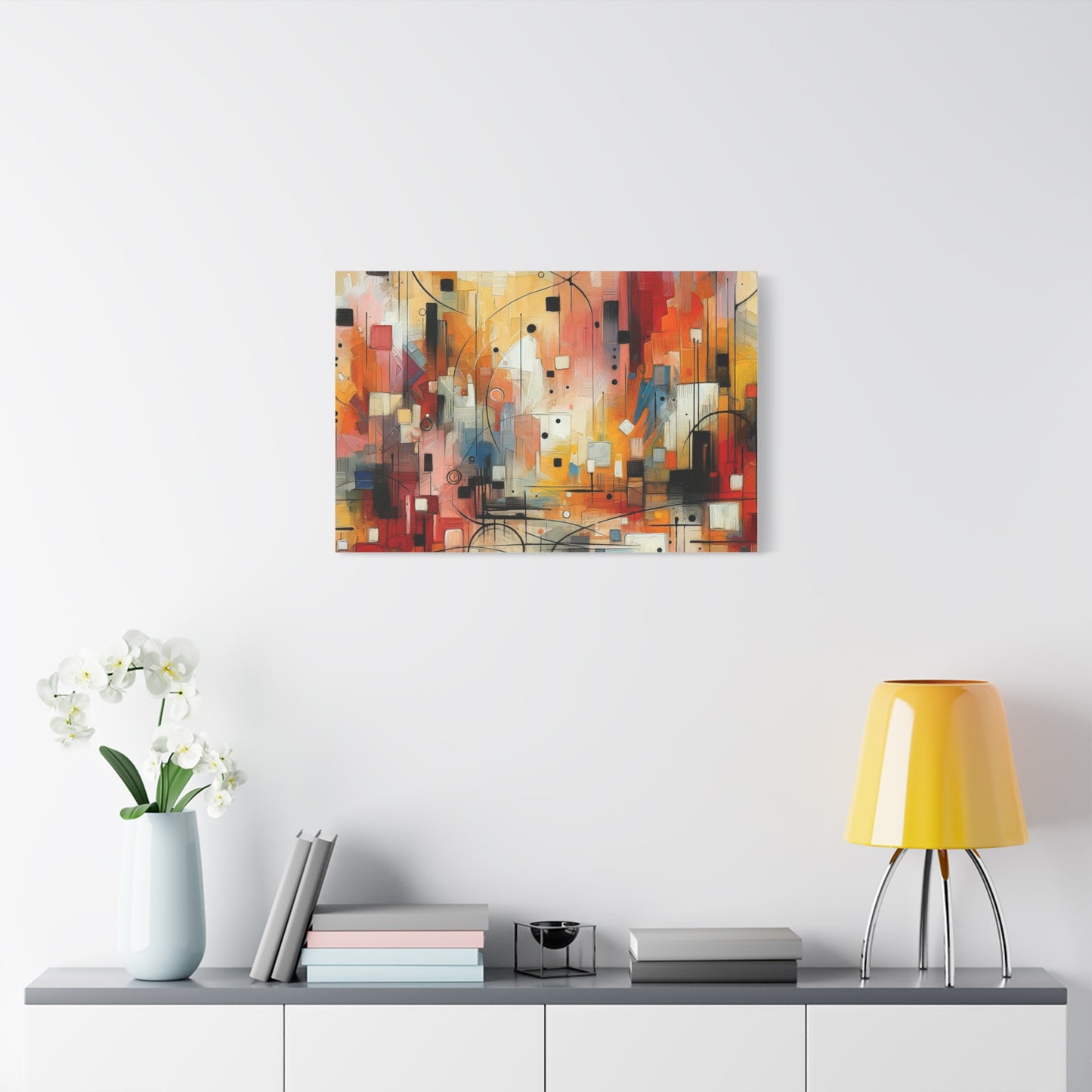 Abstract Geo Art - Matte Canvas, Stretched, 1.25"