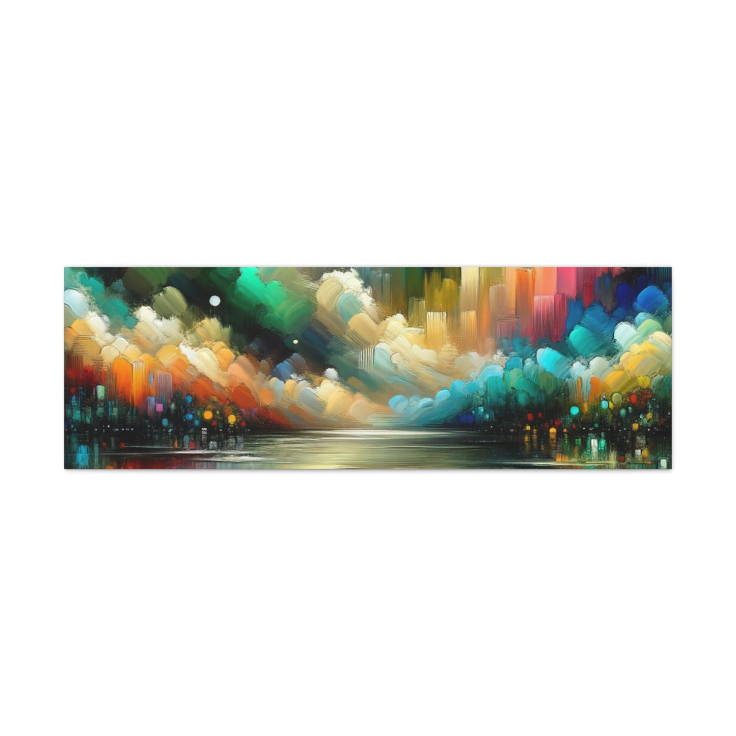 Colorful Abstract Skyline - Matte Canvas, Stretched, 1.25"