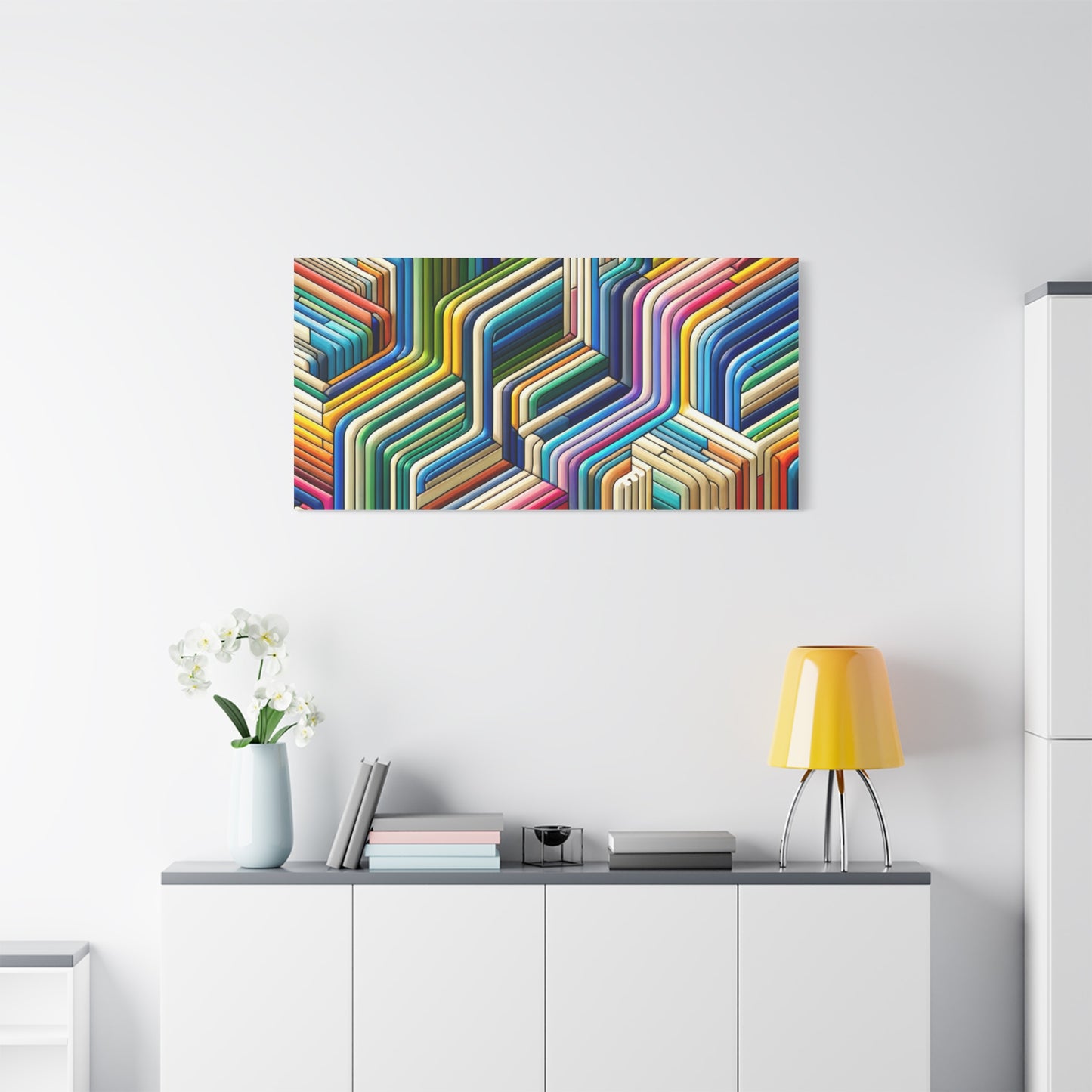 Colorful Geometric Pattern - Matte Canvas, Stretched, 1.25"