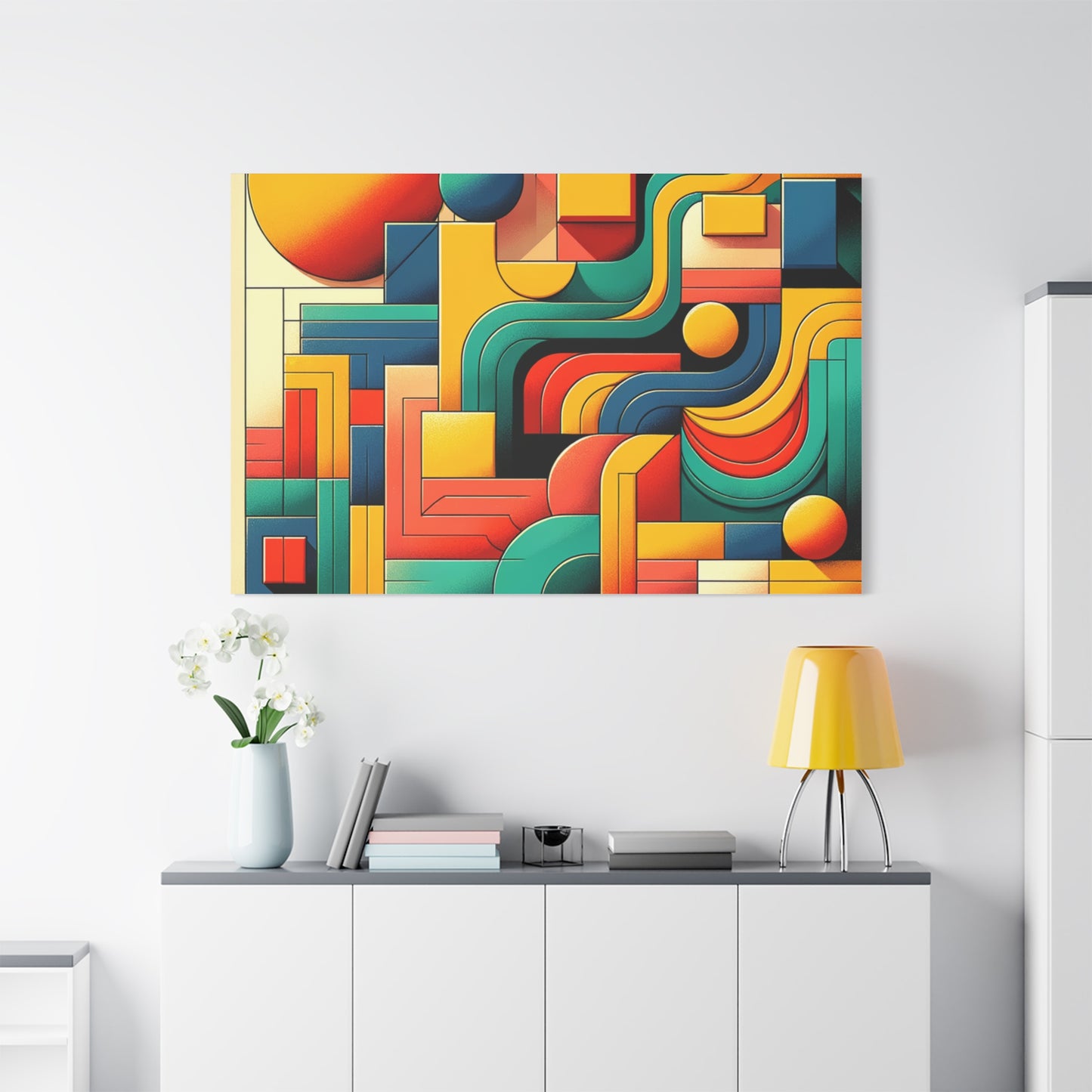 Abstract Geometric Design - Matte Canvas, Stretched, 1.25"