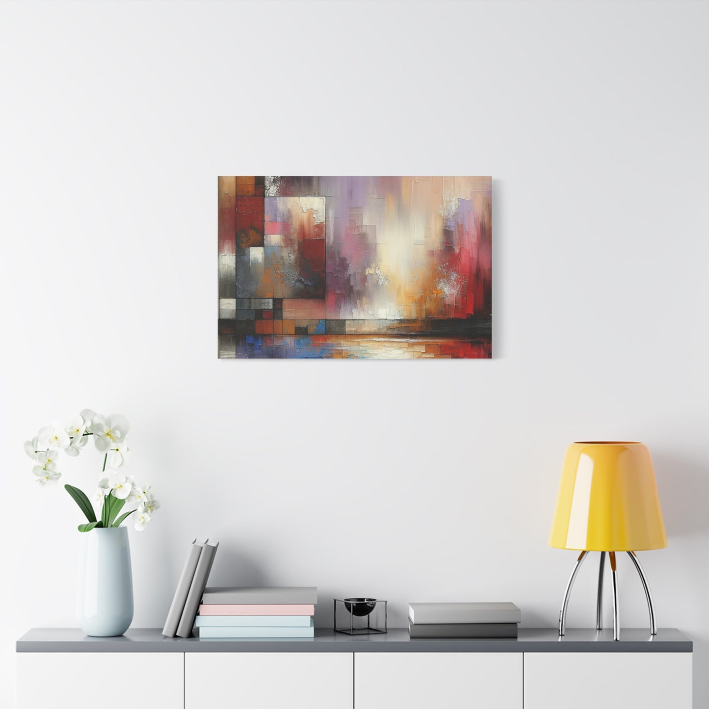 Abstract Colorful Geometric Matte Canvas, Stretched, 1.25"