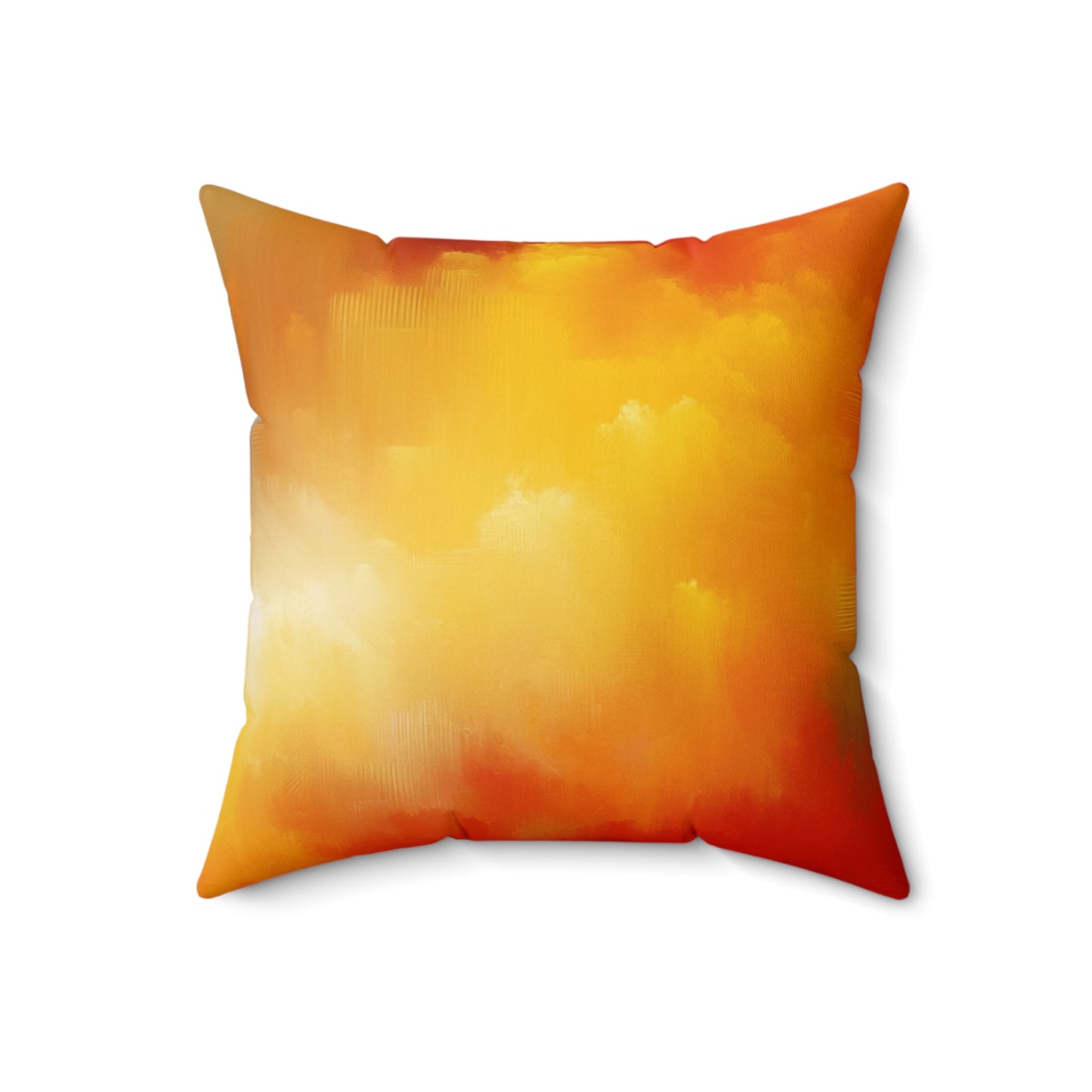 Spun Polyester Square Pillow - Vivid Abstract Clouds