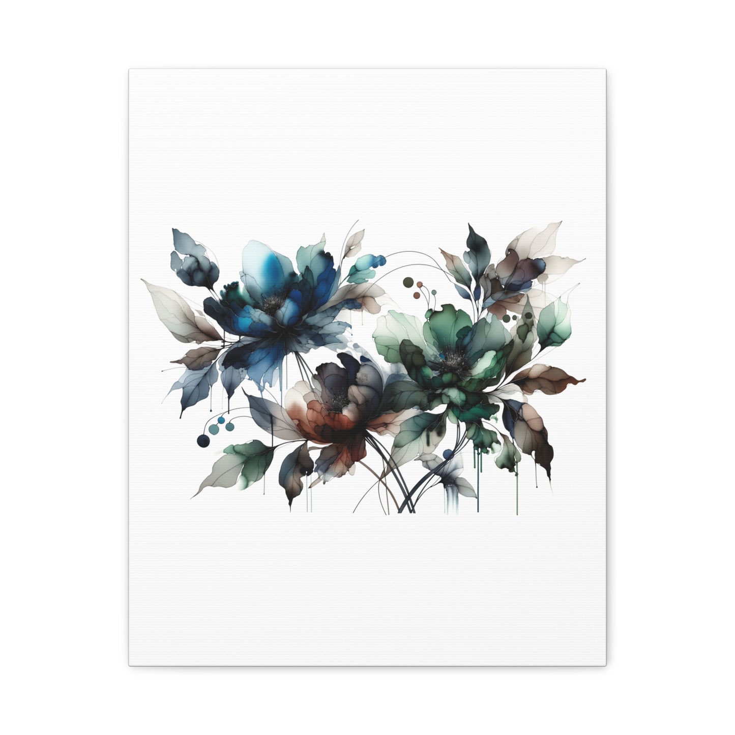 Abstract Floral Artwork - Matte Canvas, Stretched, 1.25"