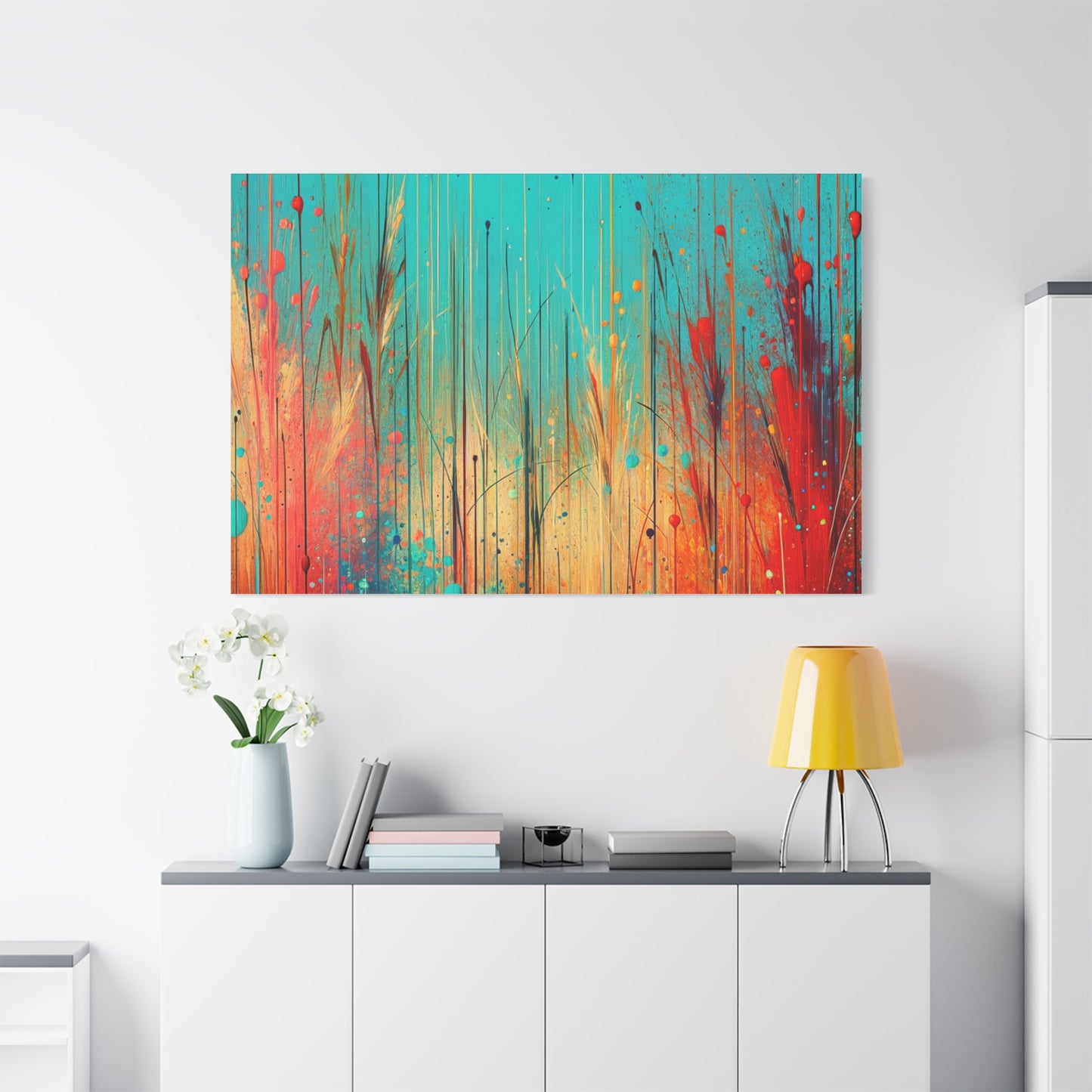 Vibrant Abstract Landscape - Matte Canvas, Stretched, 1.25"