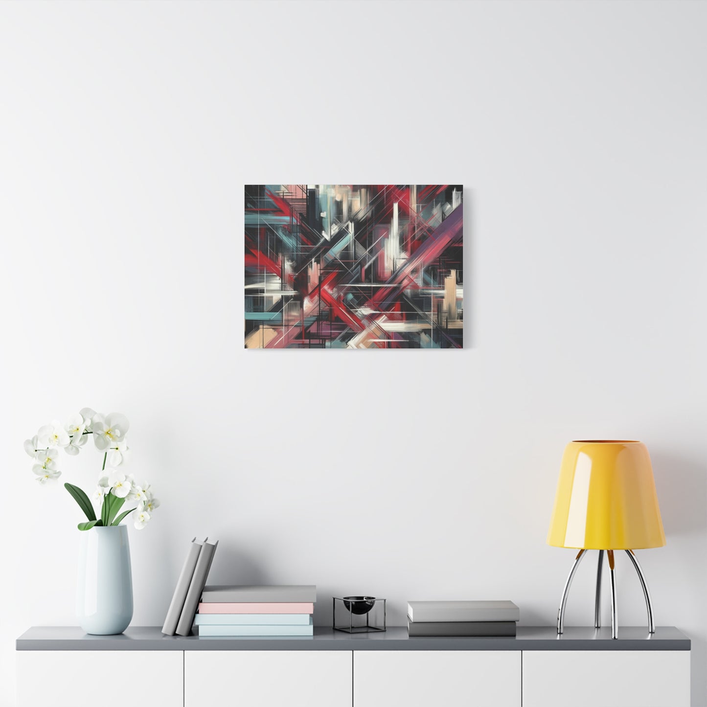 Abstract Geometric Matte Canvas, Stretched, 1.25"